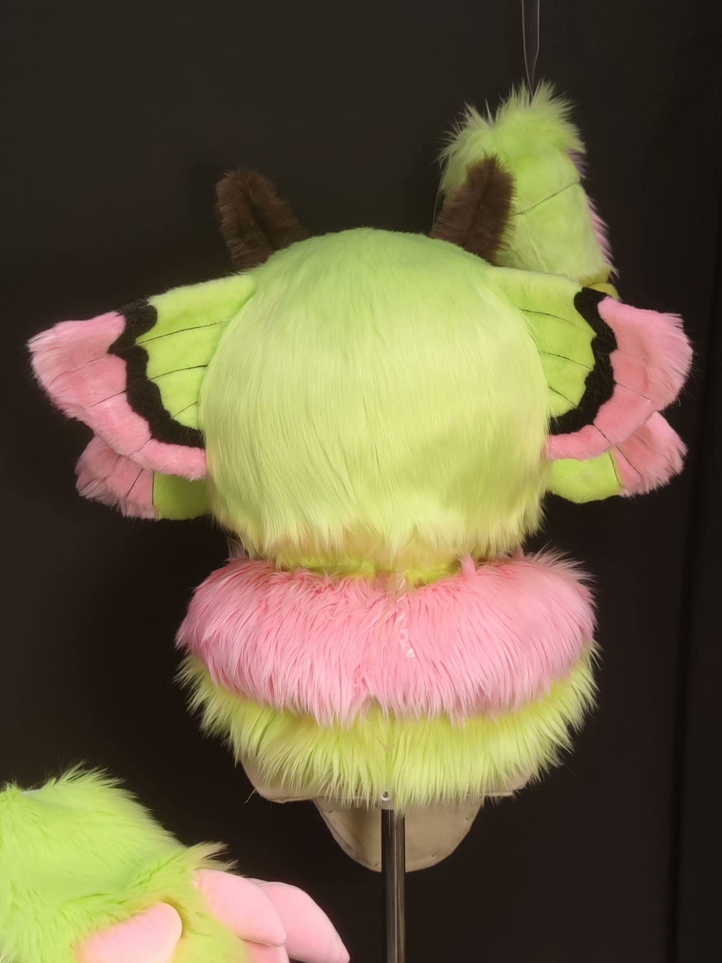 [Moth] Pink Green Moth Kemono Fursuits Stock (Gift Handpaws+Tail)