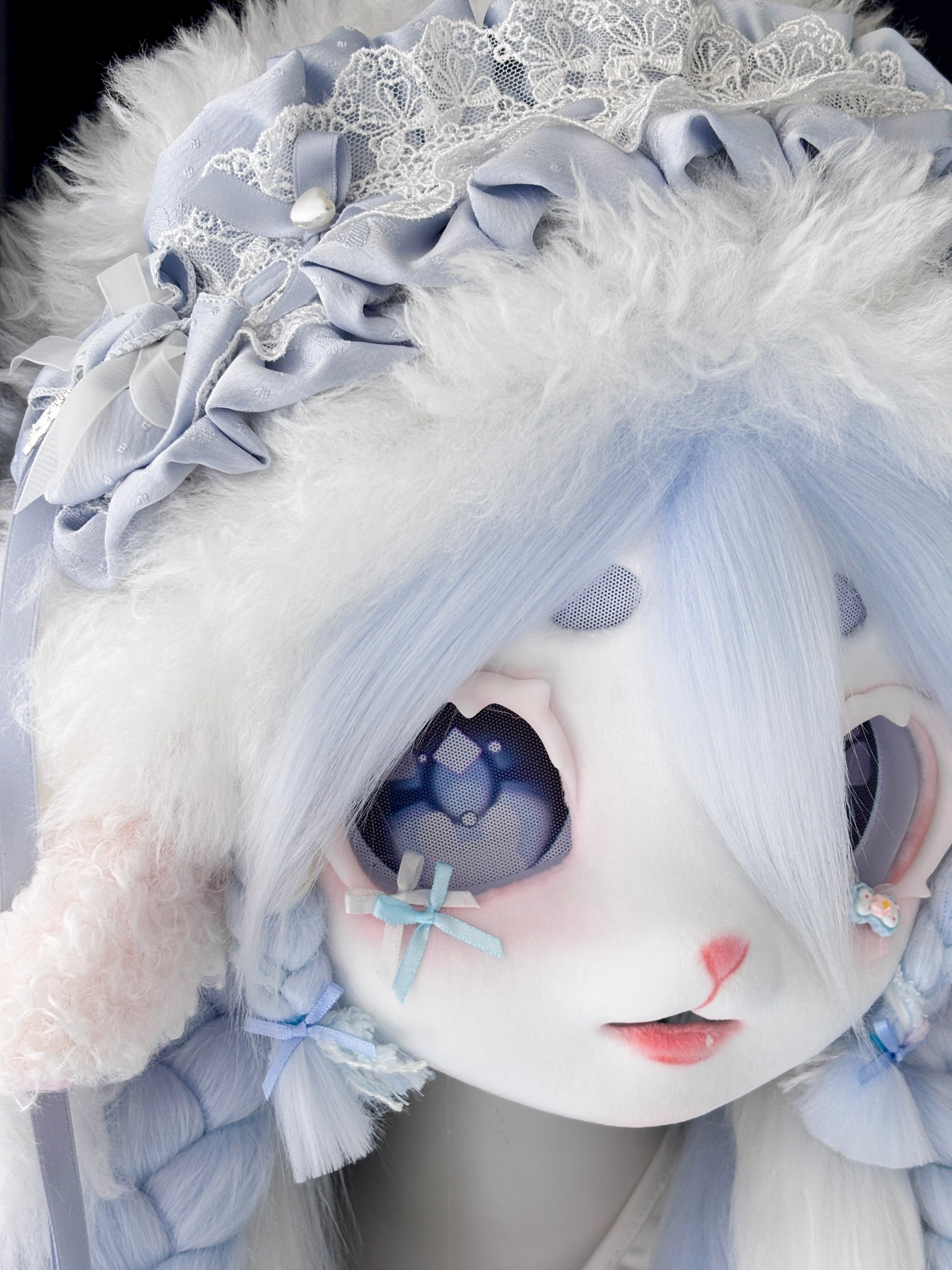 Blue Lamb Kig Full-Set Fursuit (Gift Handpaws+Feetpaws+Tail)