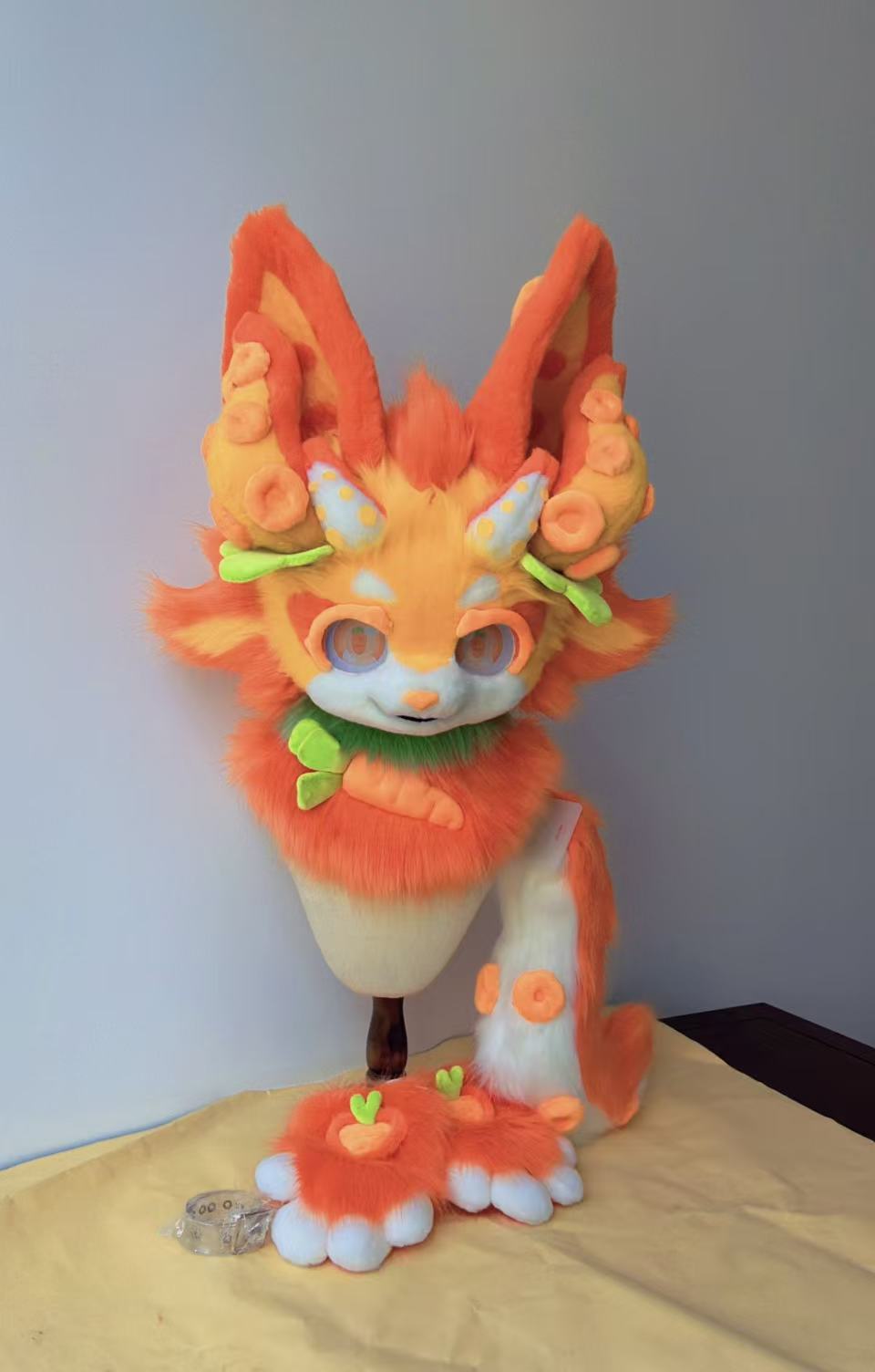 Carrot Octopus Kitten Kemono Head Fursuit (Gift Handpaws+Tail)