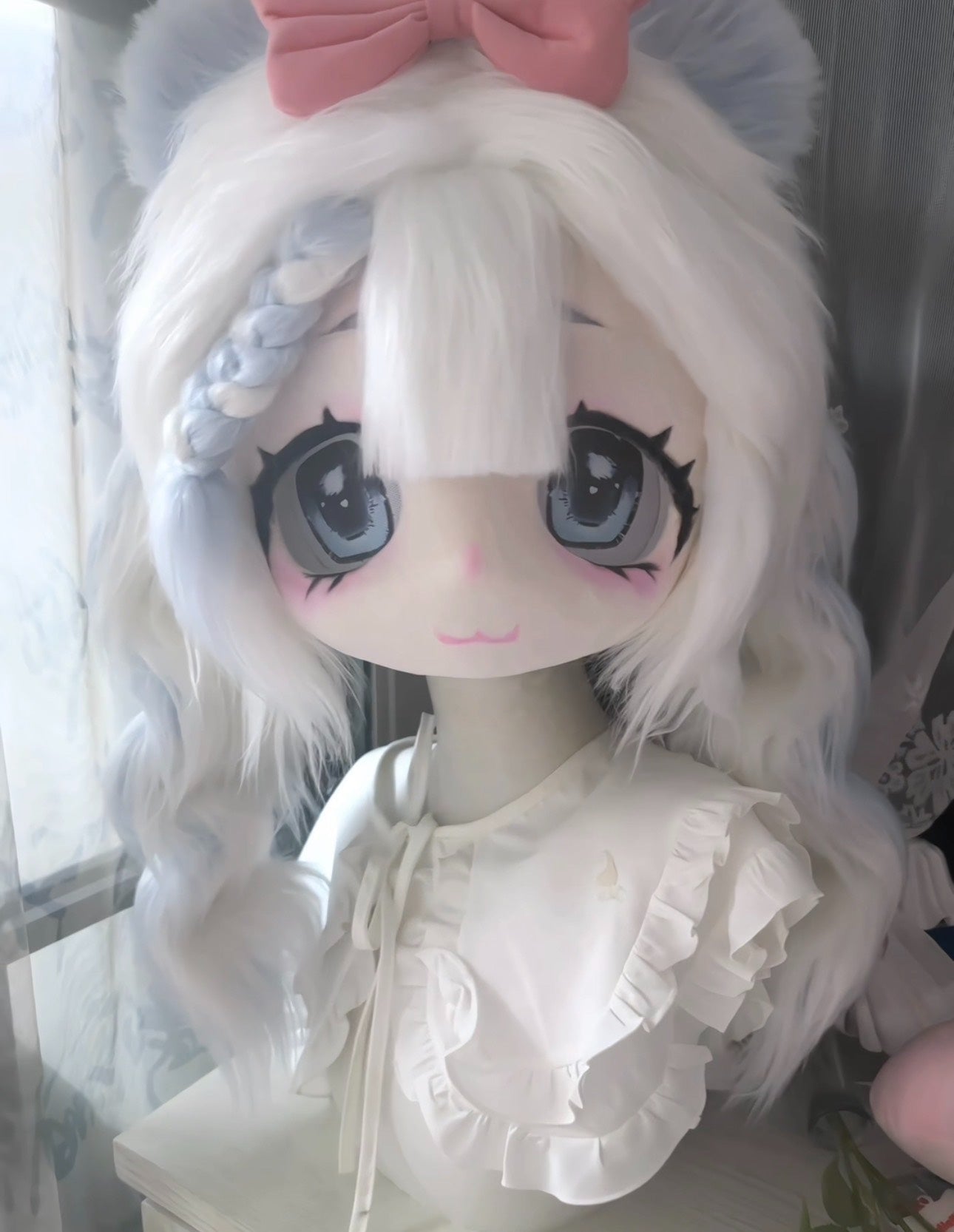 Bear Light-Blue Kig Head Fursuit