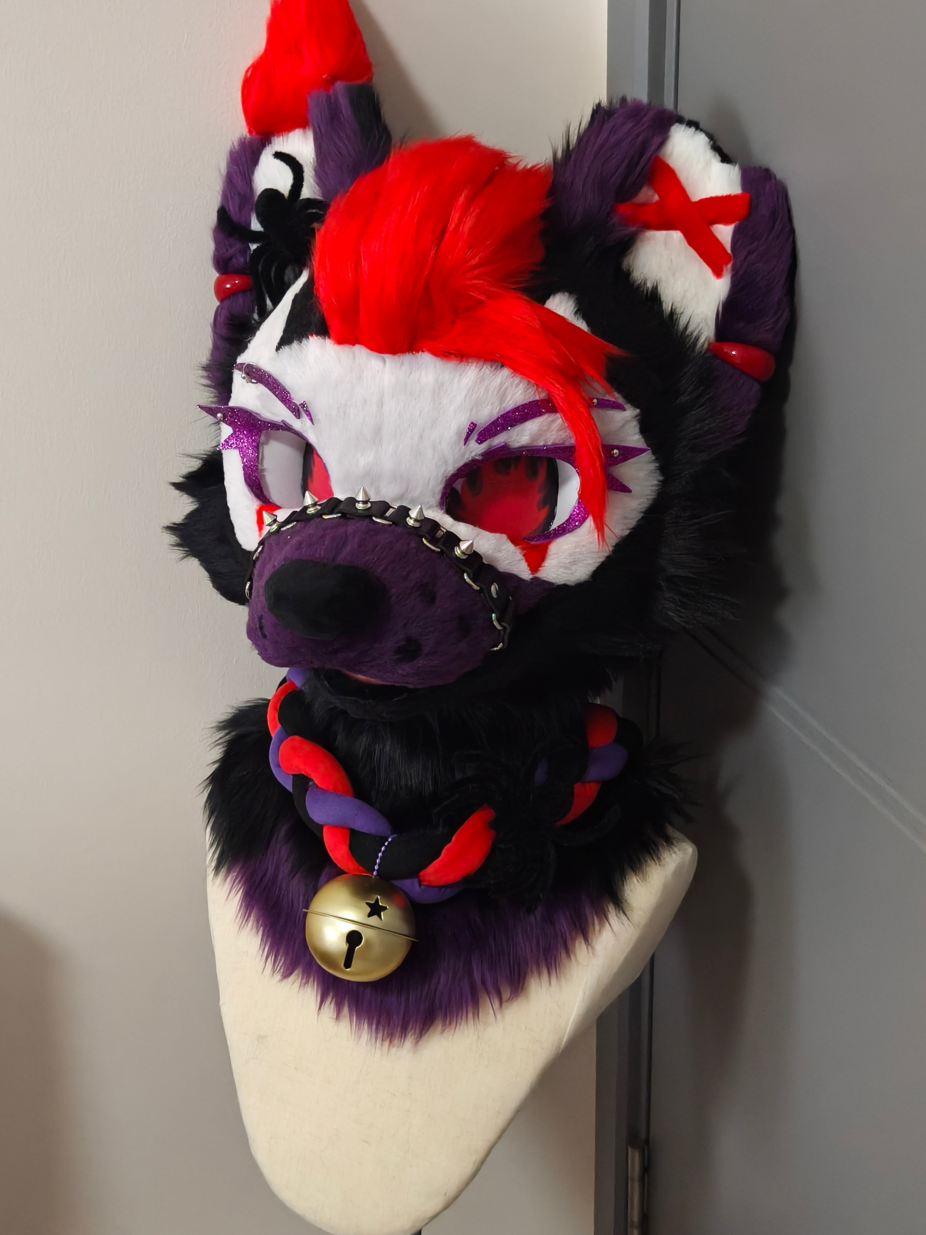 Spider Wolf Kemono Head Fursuit (Gift Handpaws)