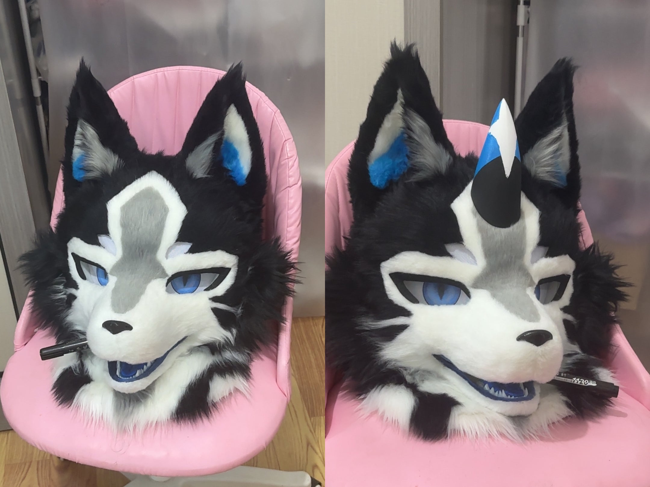 Fierce Wolf Kemono Head Fursuit