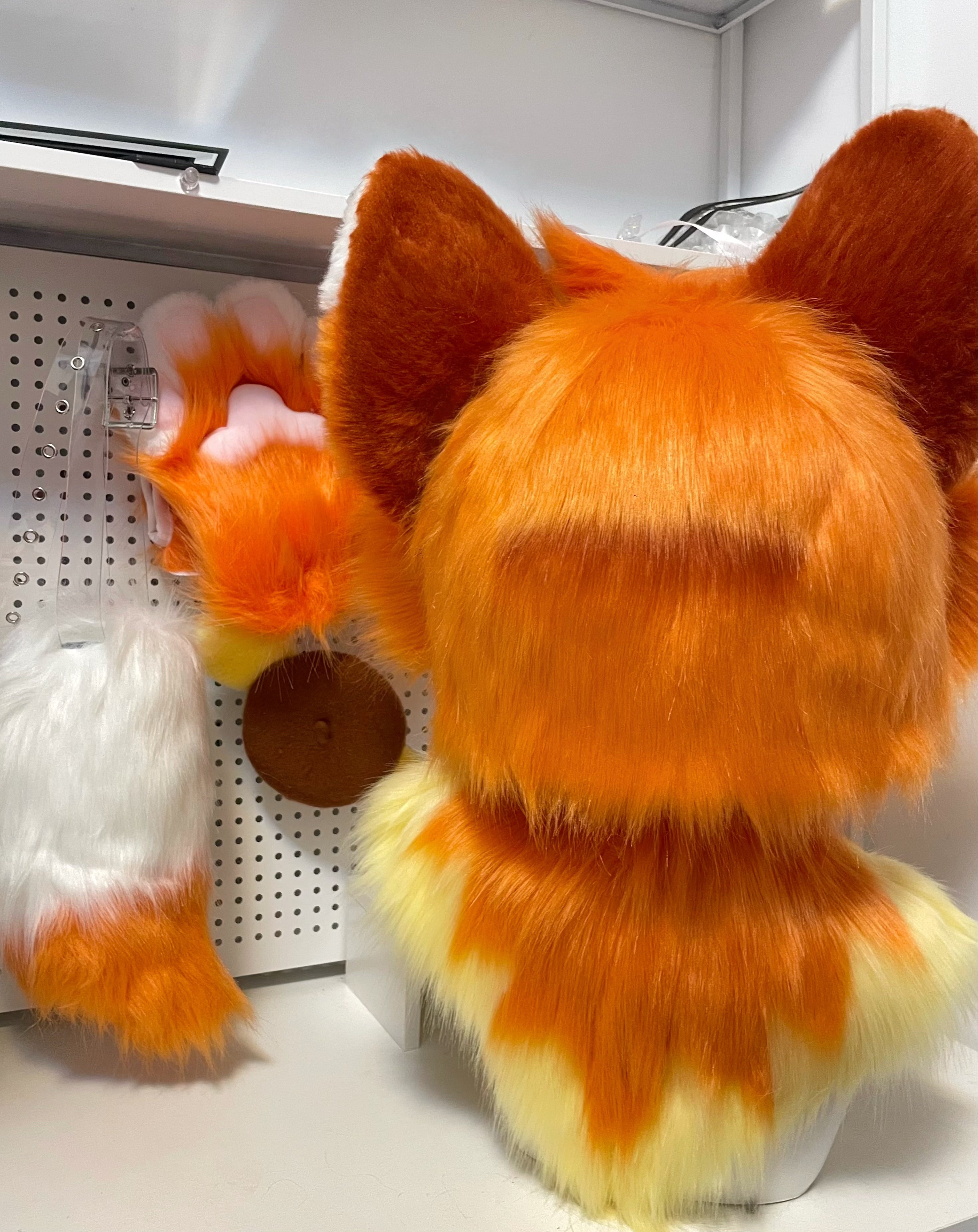 Orange Kitten Kemono Head Fursuit