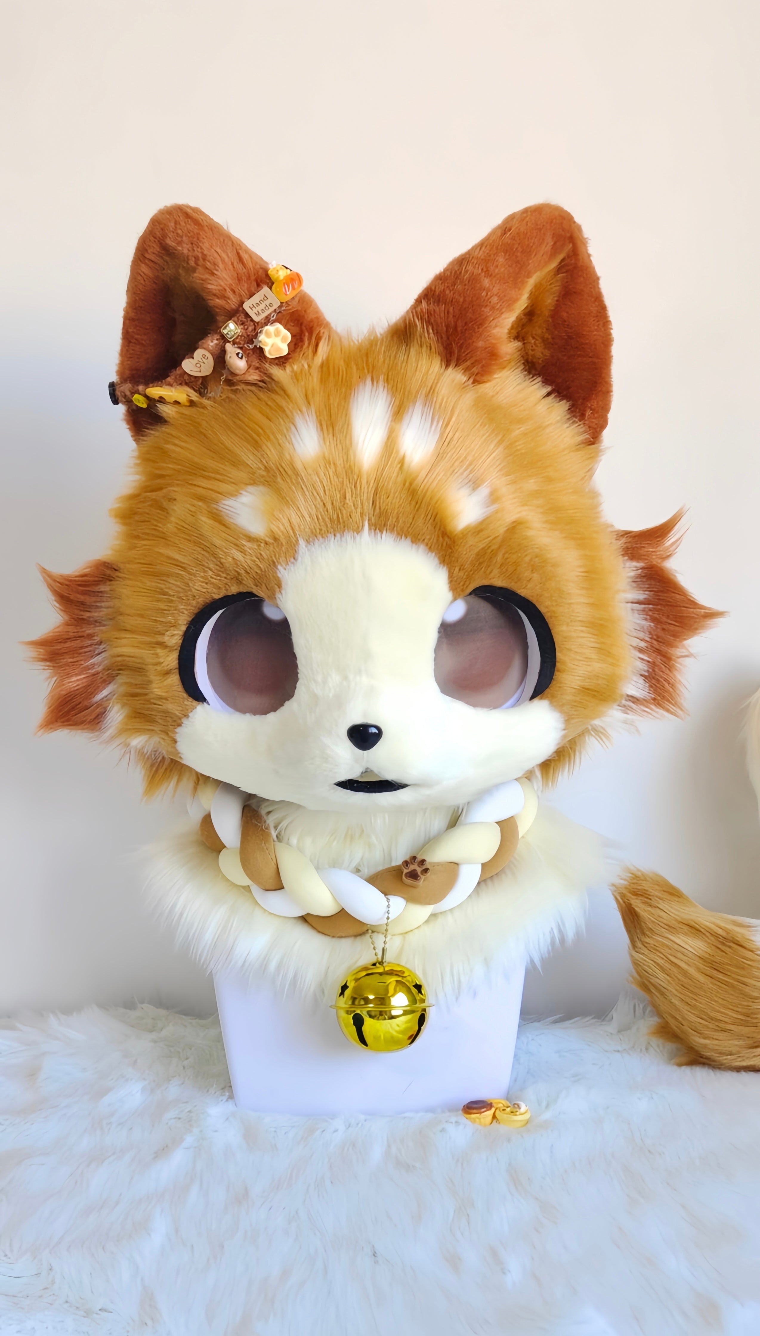 Coffee Puppy Kemono Head Fursuit (Gift Tail)