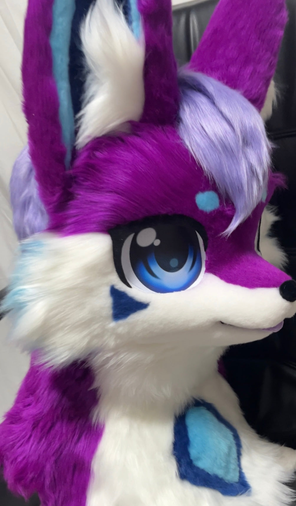 Purple Wolf Kemono Head Fursuit