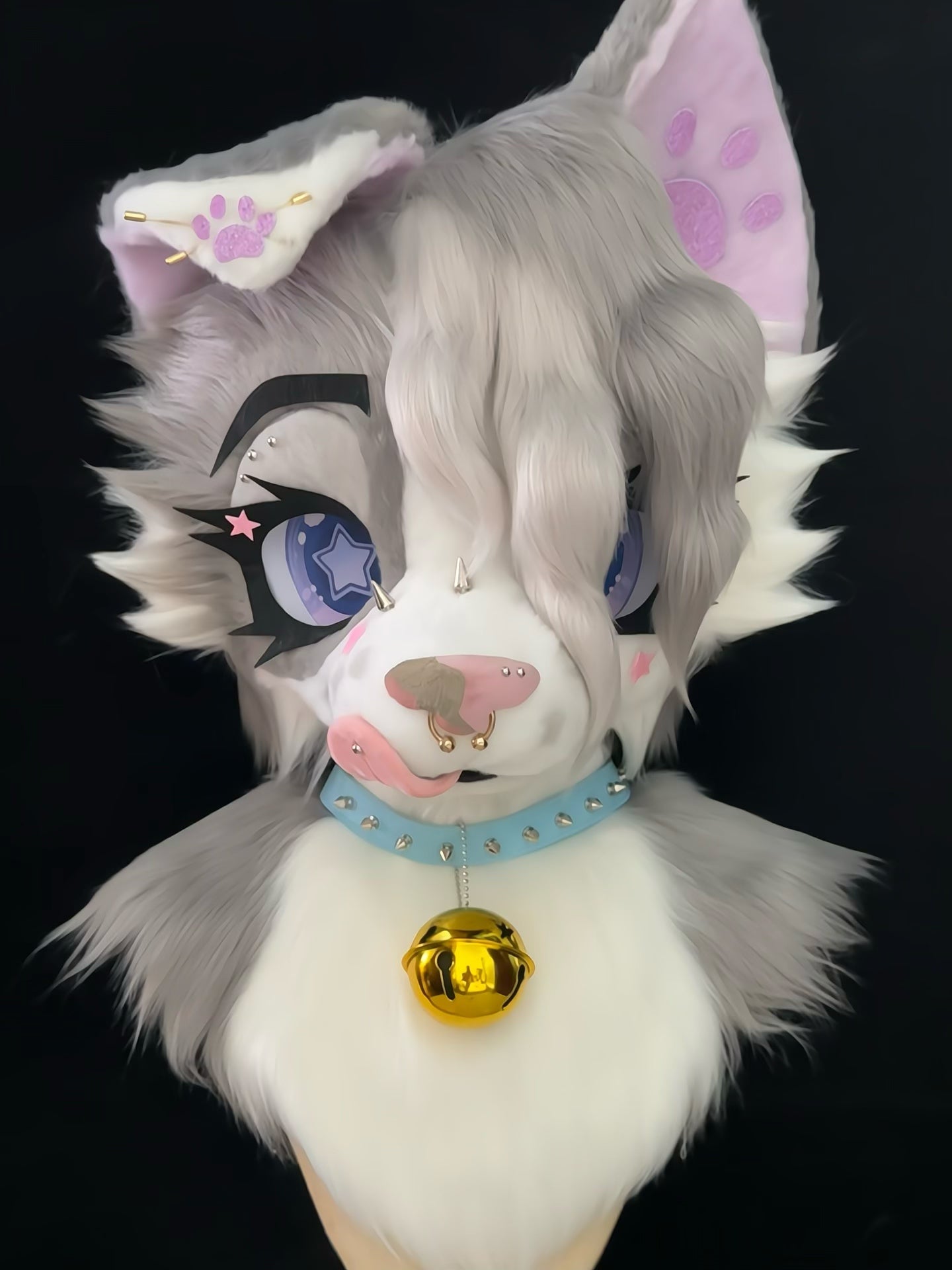 Fold Ear Puppy Kemono Head Fursuit (Gift Handpaws+Tail)