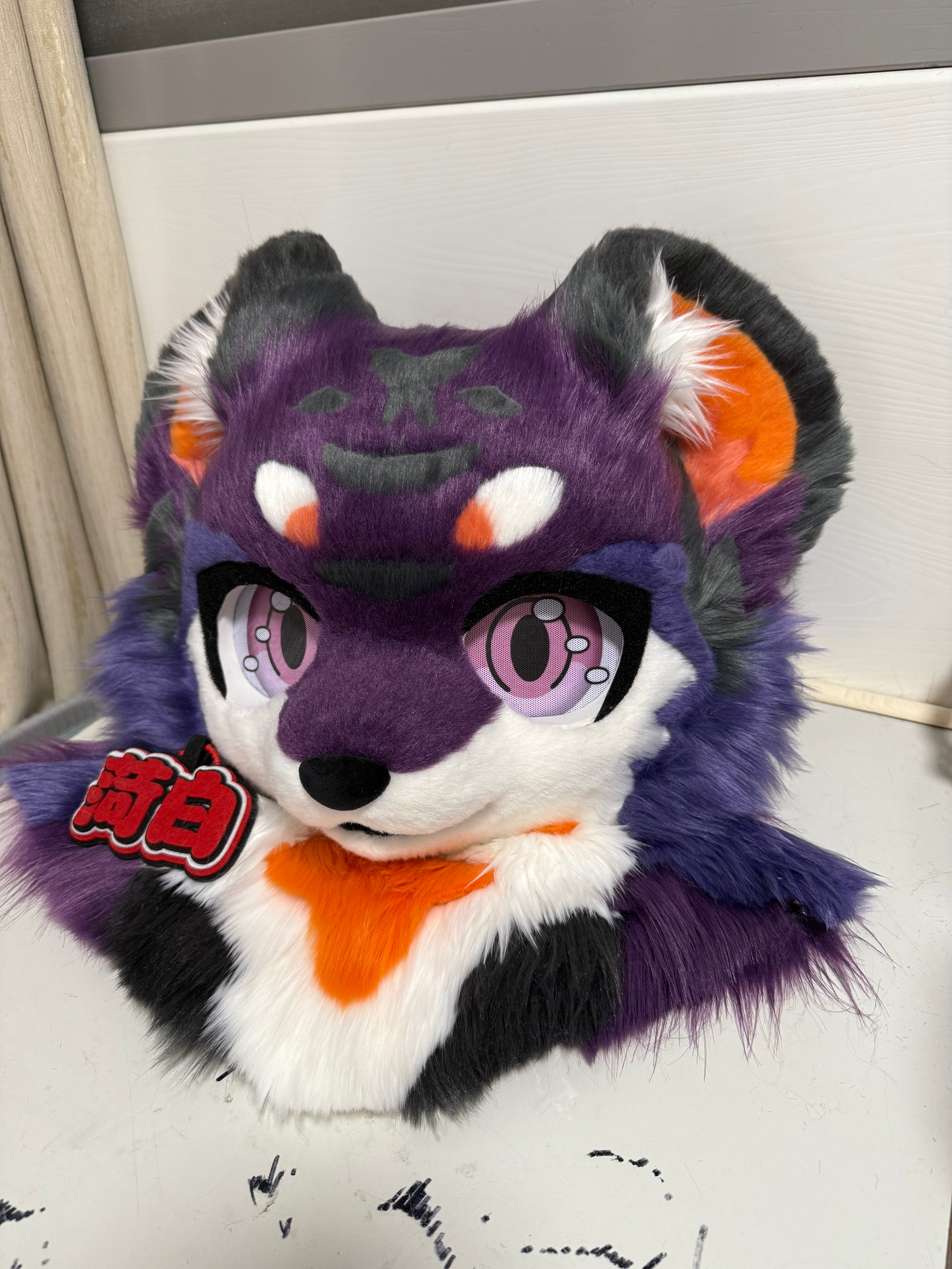 Purple Dragon Kemono Head Fursuit