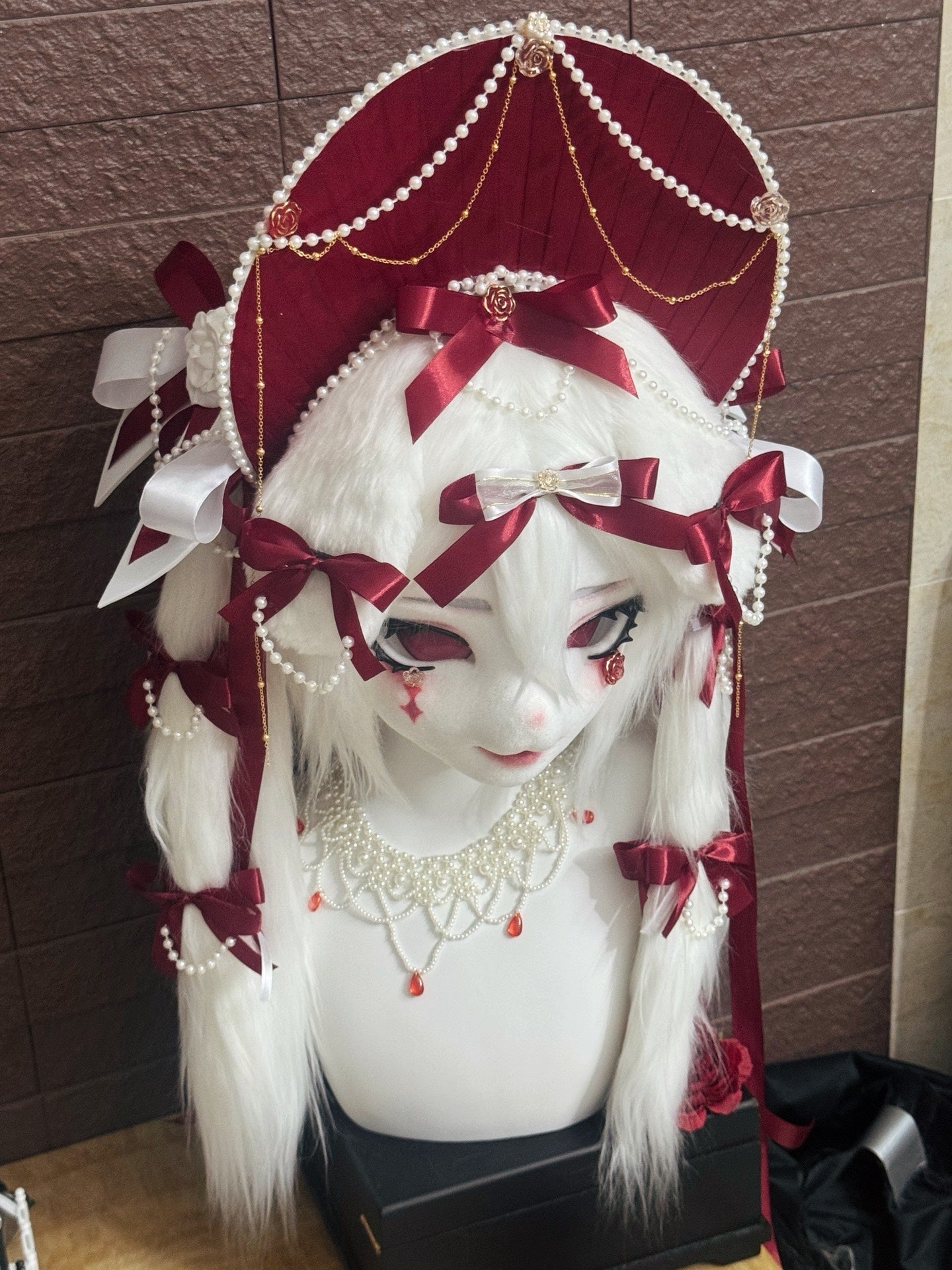 Rose Bunny Kig Head Fursuit