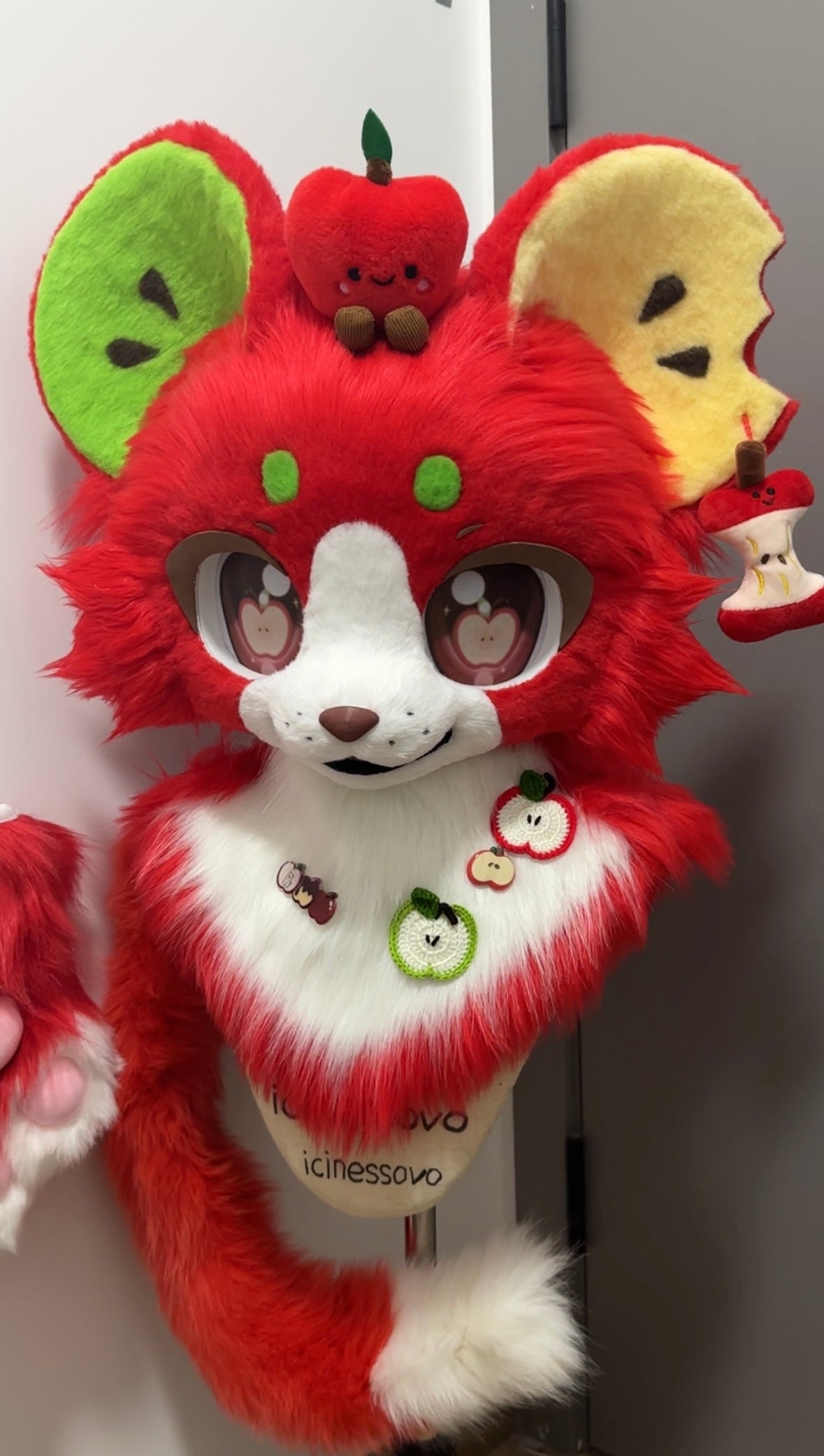 [Mouse] Apple Mouse Kemono Fursuits Stock（Gift Handpaws+Tail）