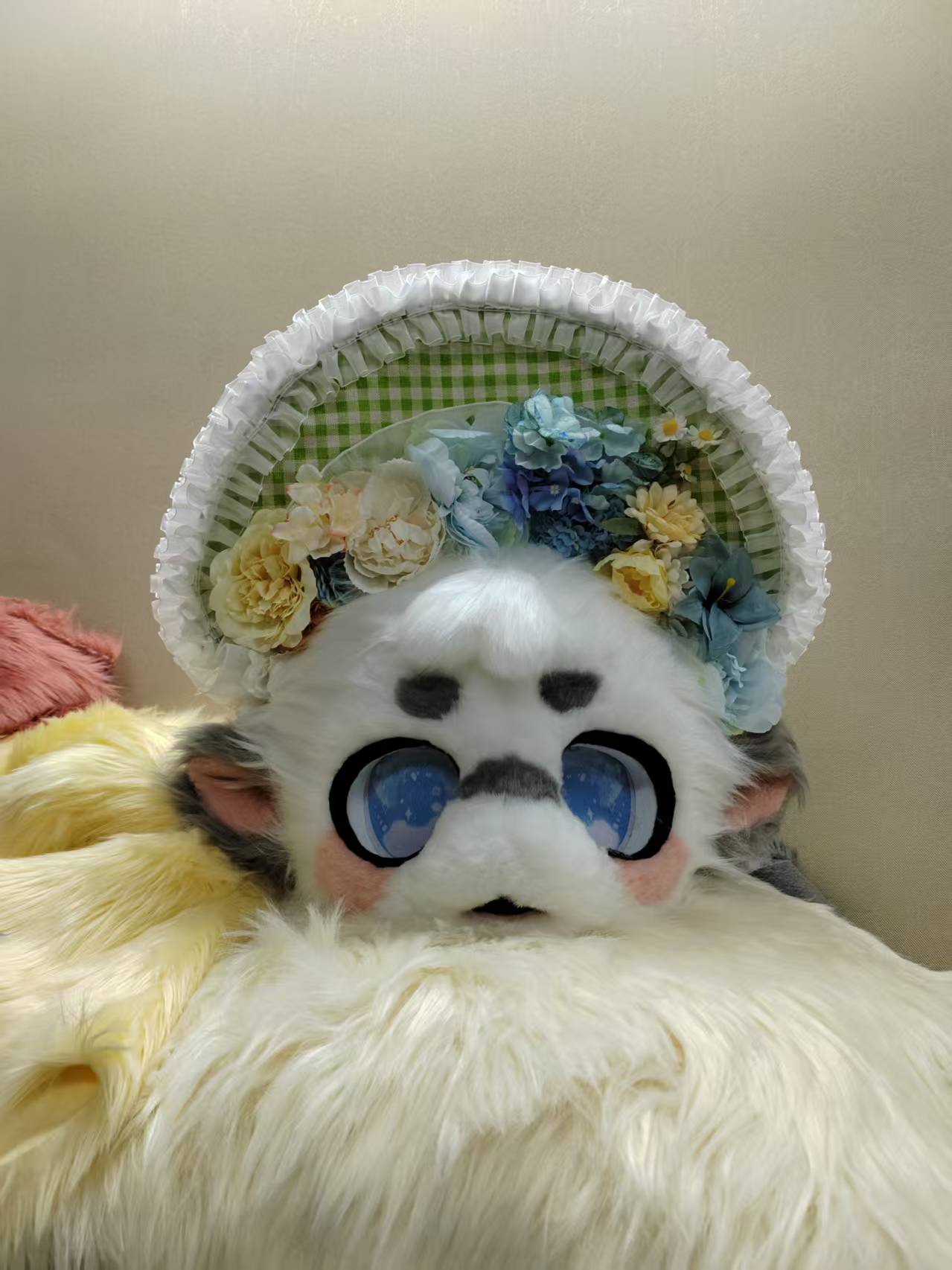 Spring Wreath Seal Kemono Head Fursuit