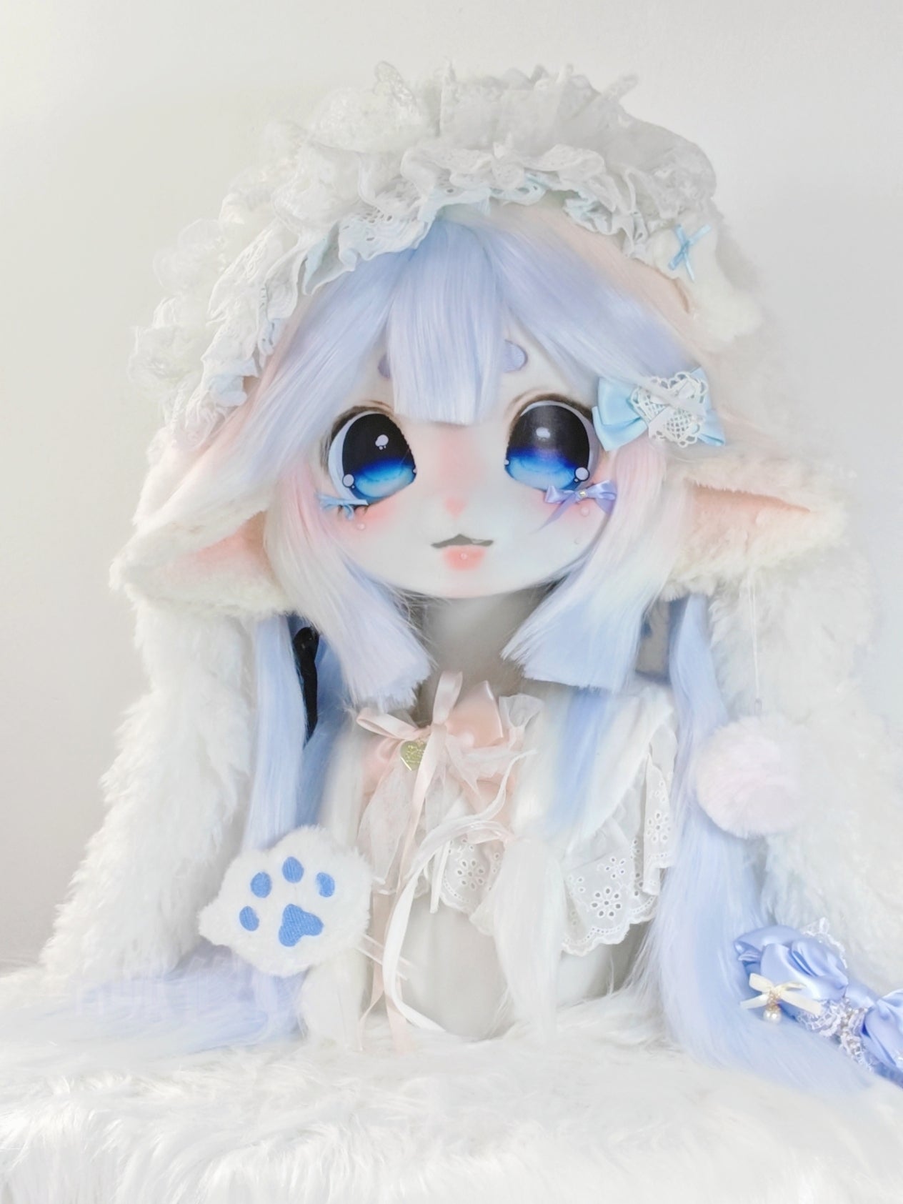 Blue Lamb Kig Head Fursuit