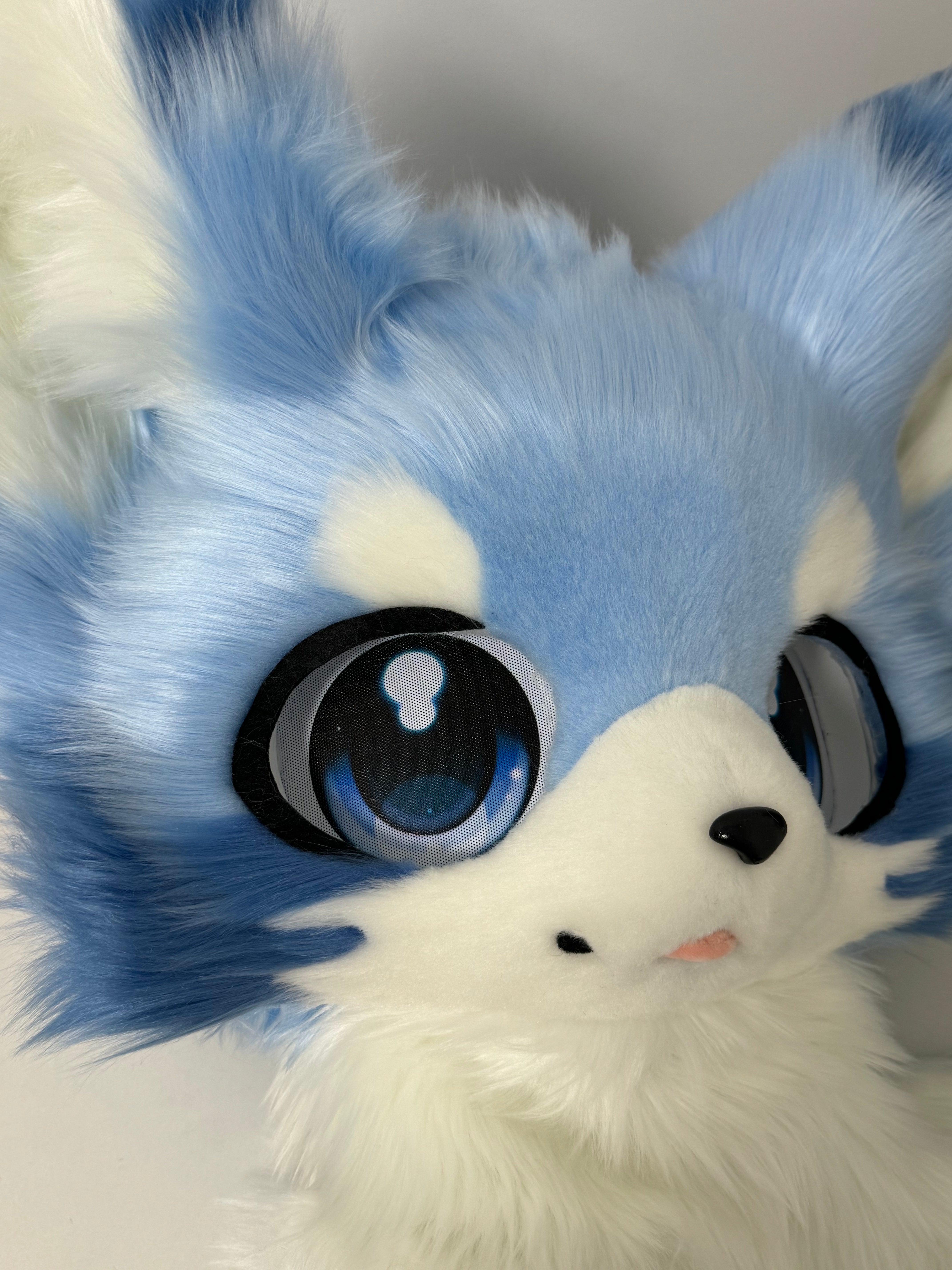 Blue Wolf Kemono Head Fursuit