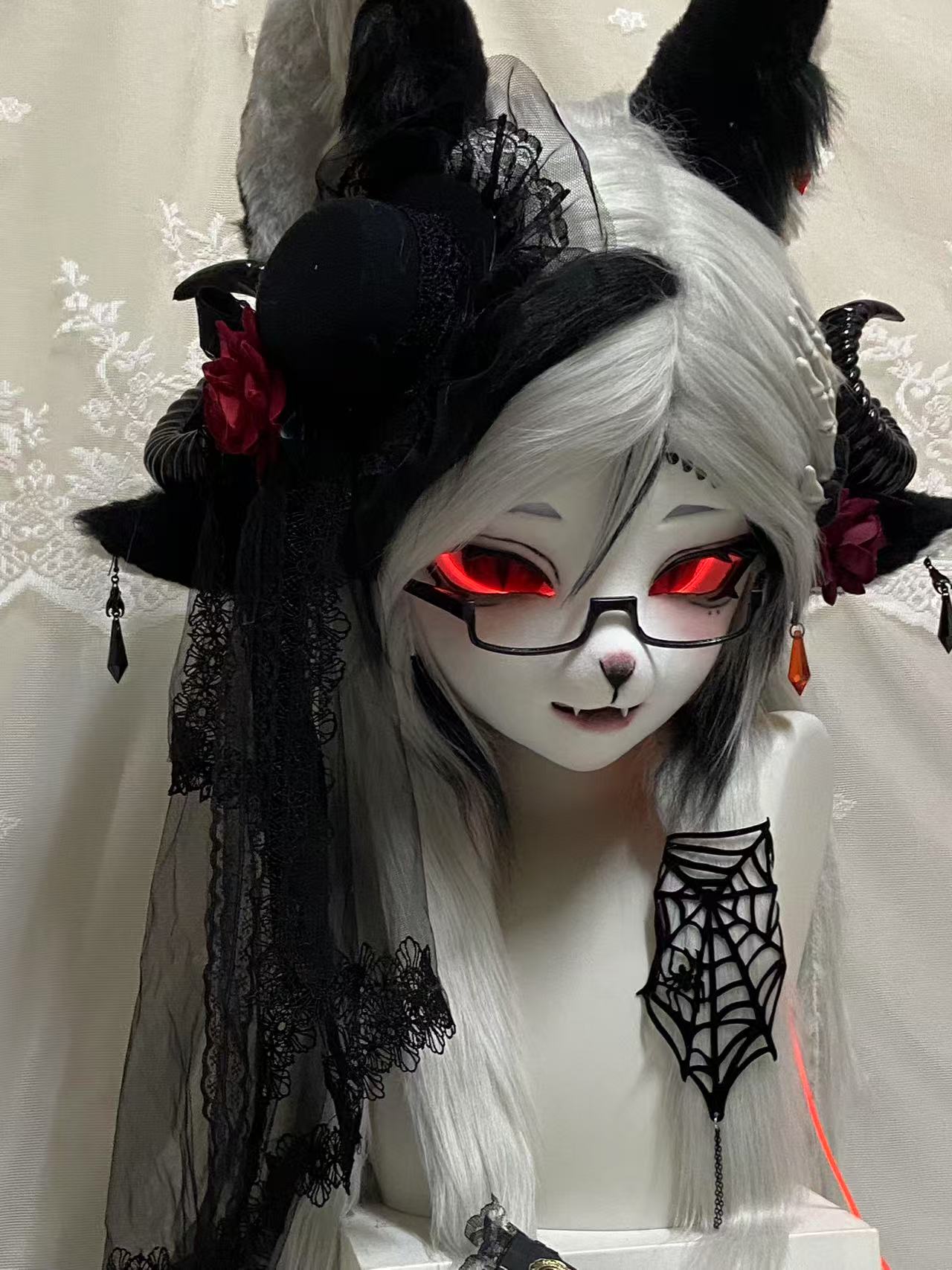 Gothic Goat Kig Head Fursuit