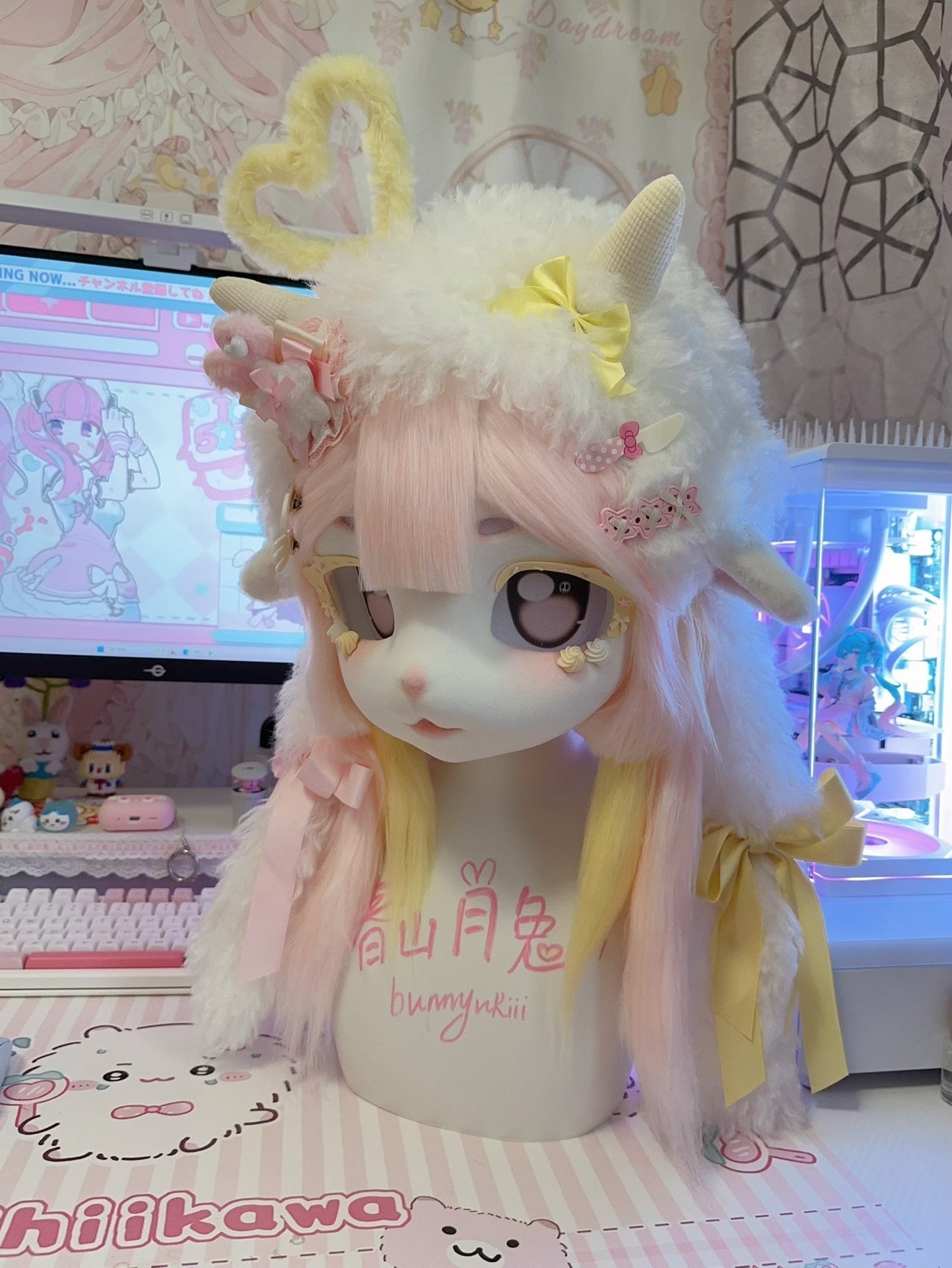 [Lamb] Cream Dessert Lamb Kig Fursuits Stock