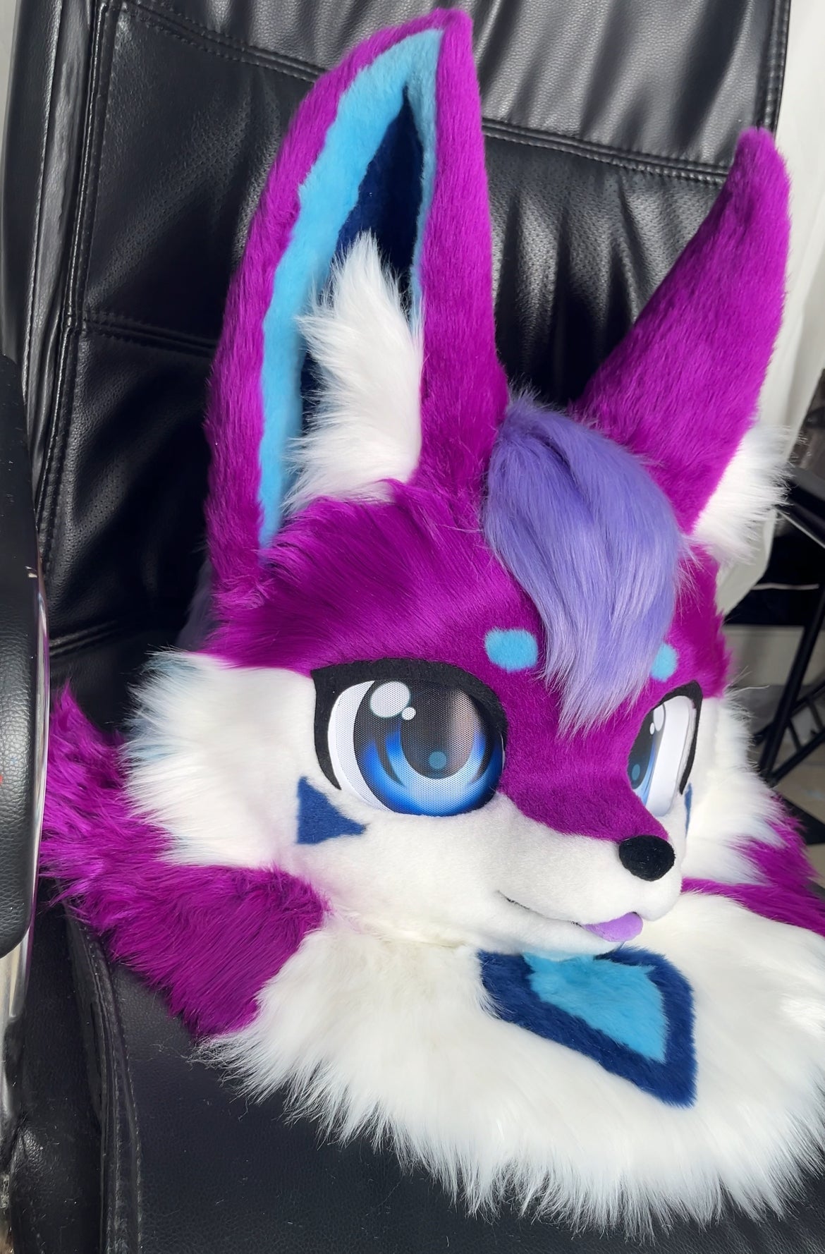Purple Wolf Kemono Head Fursuit