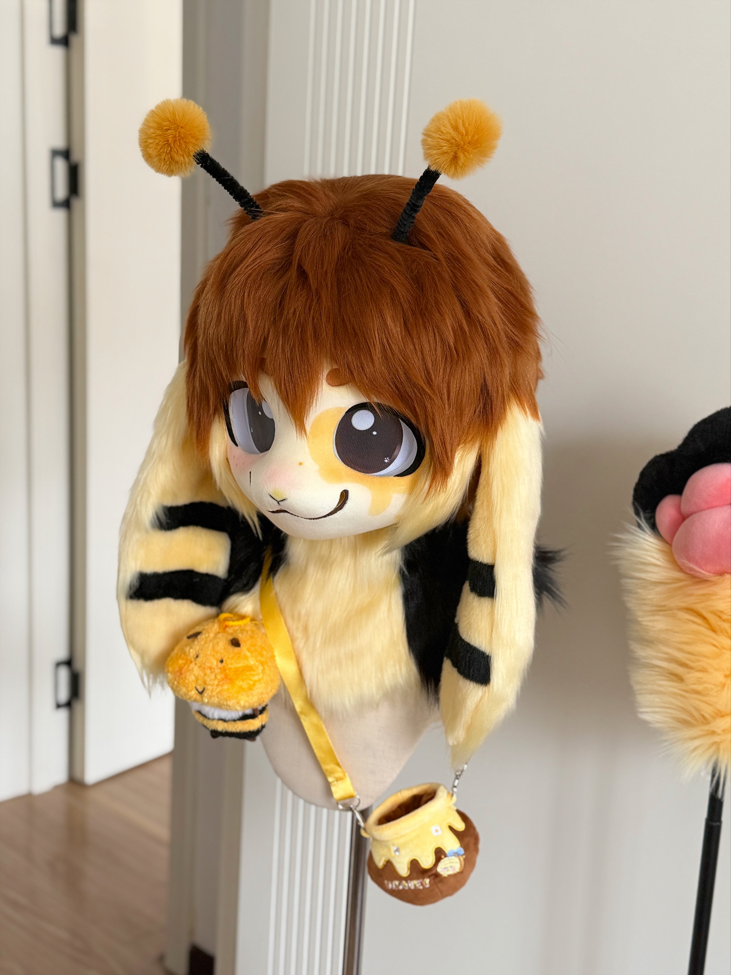 Bee Bunny Kig Head Fursuit (Gift Bag+Toy)
