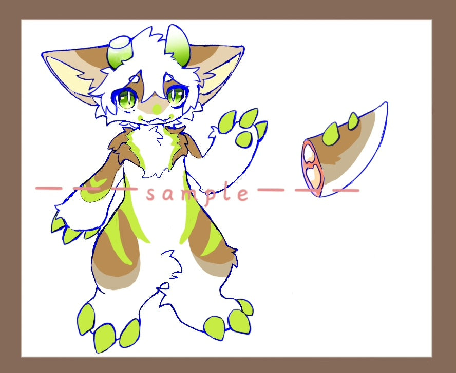 Broken Angle Dragon Kemono Head Fursuit (Gift Handpaws)