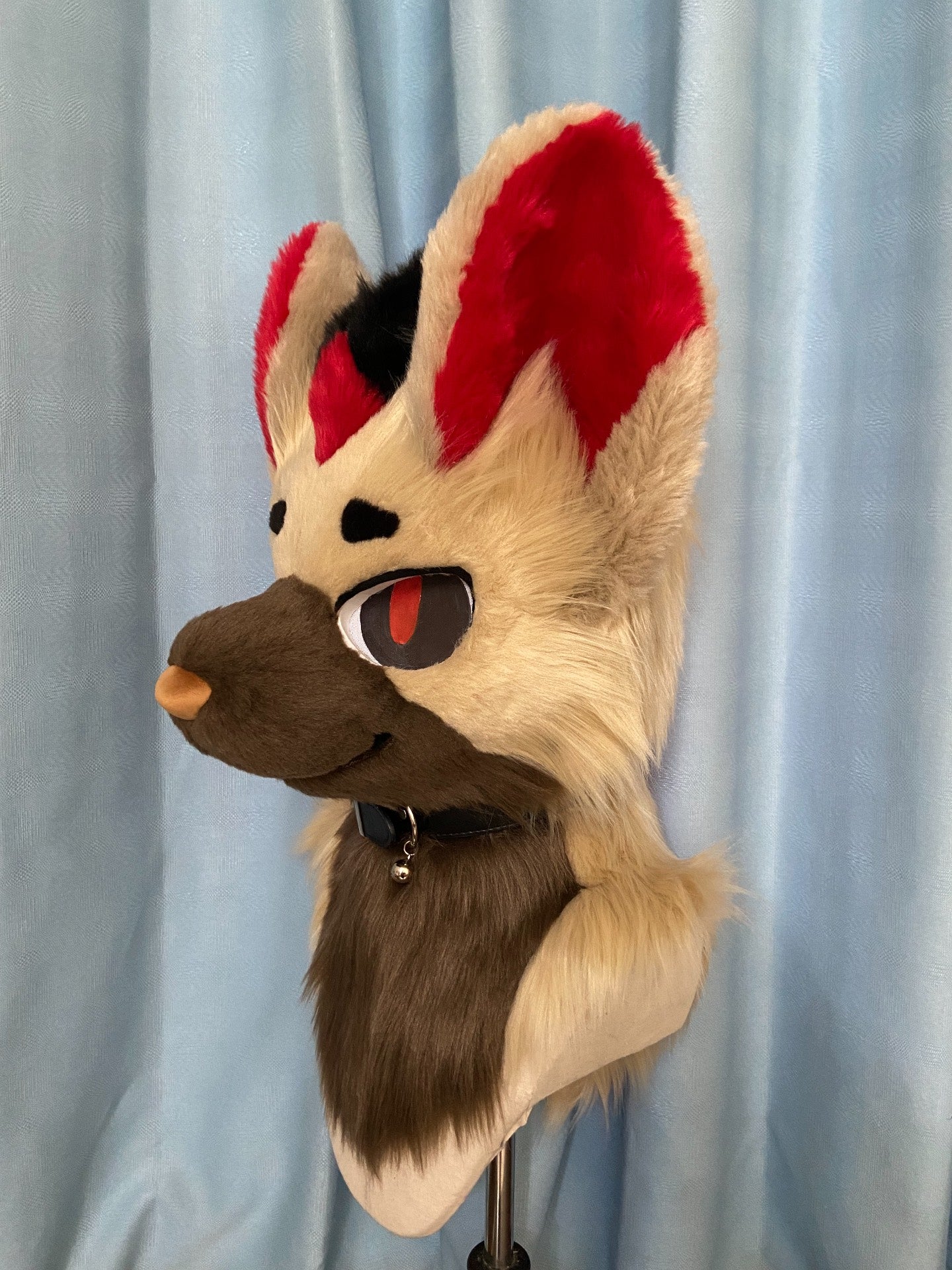 Chocolate Wolfhound Kemono Head Fursuit