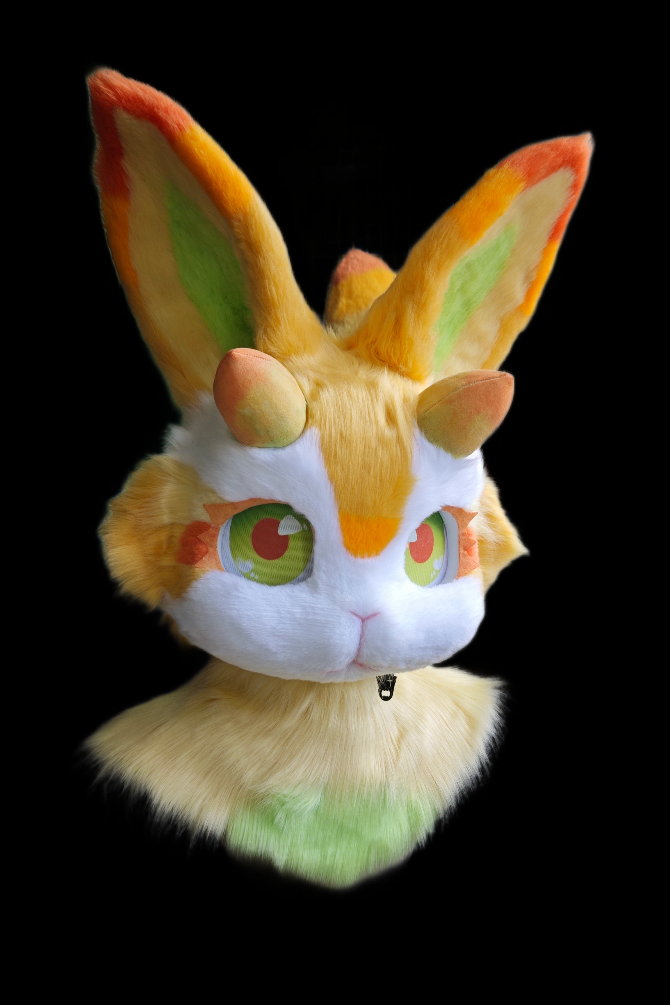 Carrot Bunny Kemono Head Fursuit (Gift Feetpaws+Handpaws+Fans)