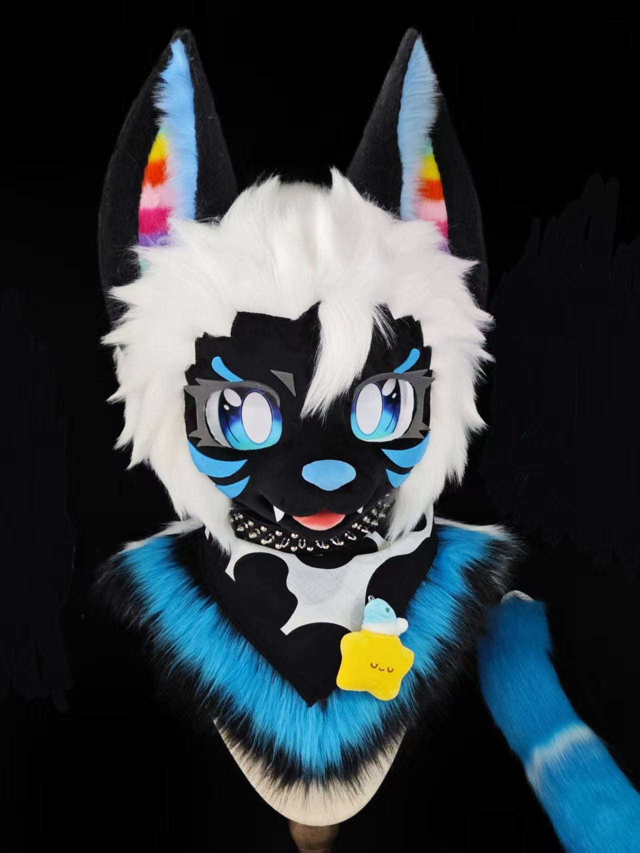 Milk Kitten Kemono Head Fursuit (Gift Handpaws+Tail)