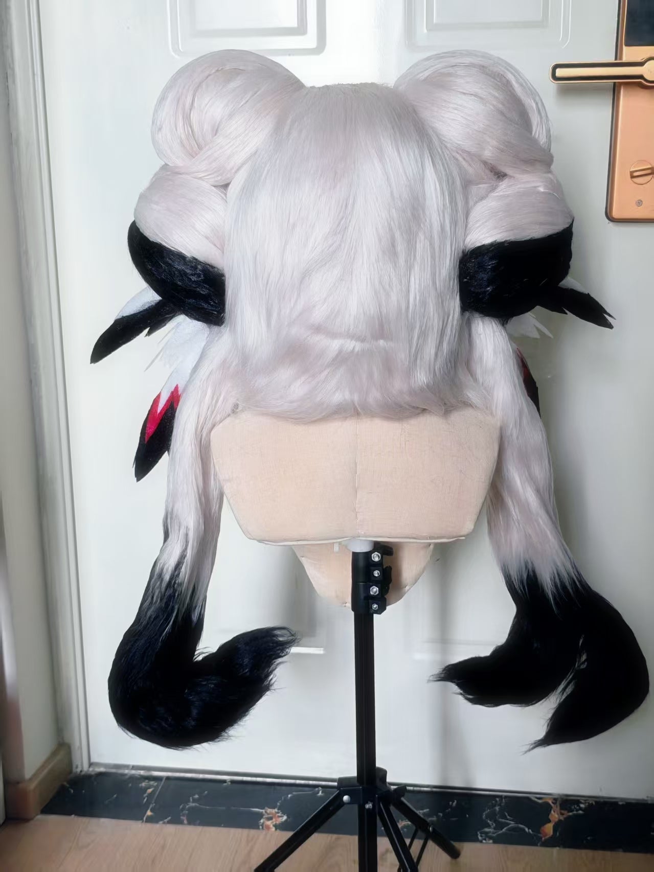 Black White Butterfly Kig Head Fursuit