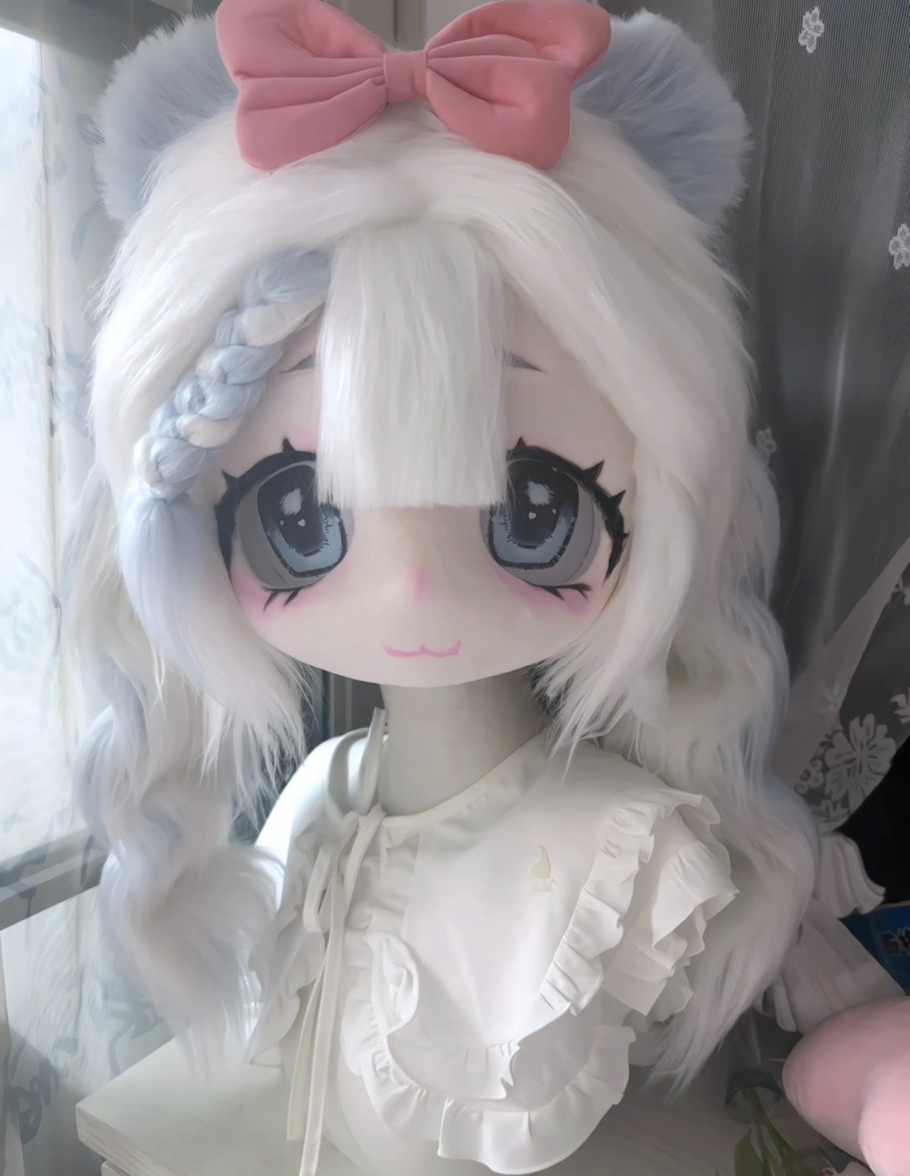 Bear Light-Blue Kig Head Fursuit