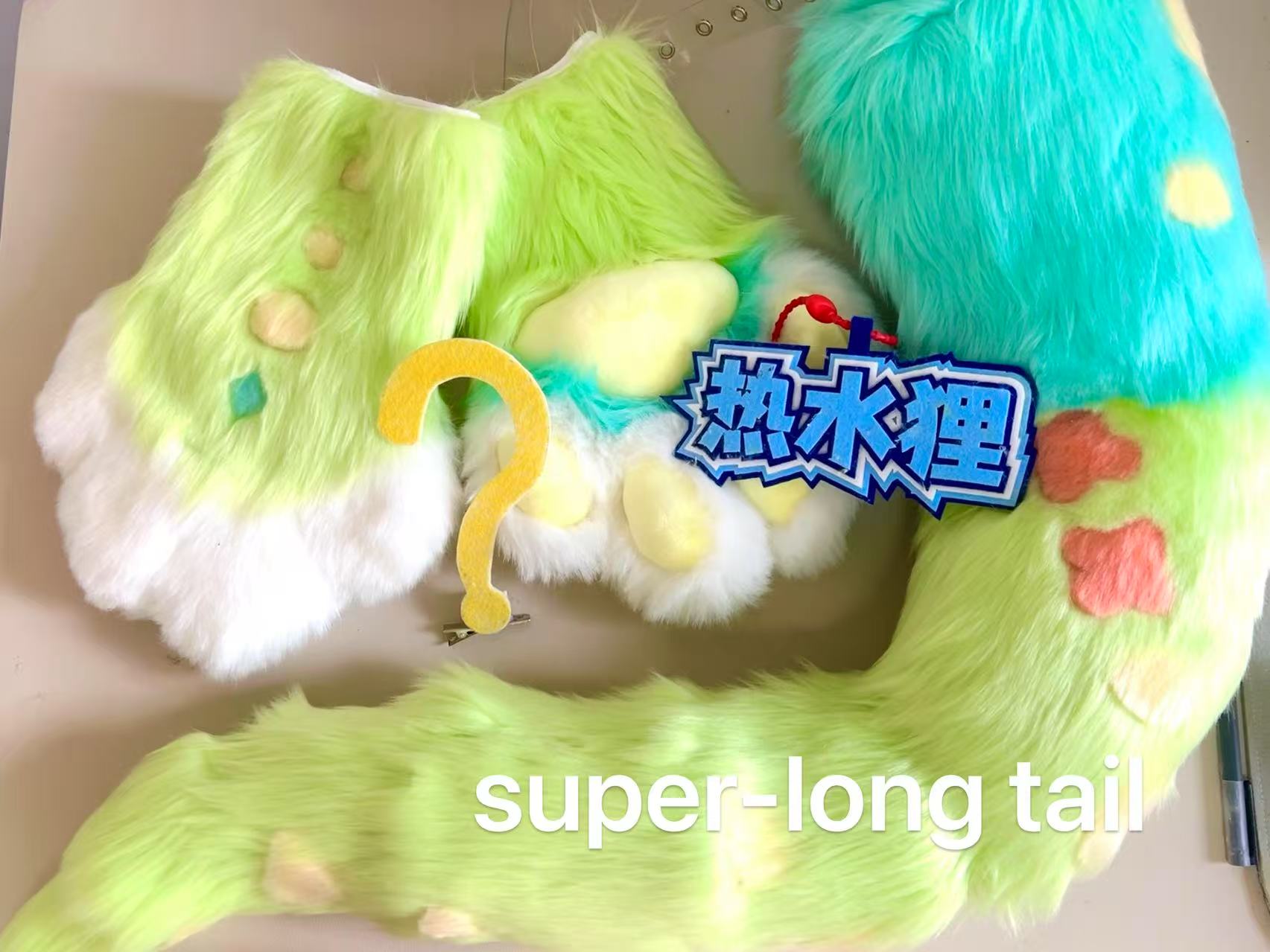 Colorful Snake Kemono Head Fursuit (Gift Handpaws+Tail)