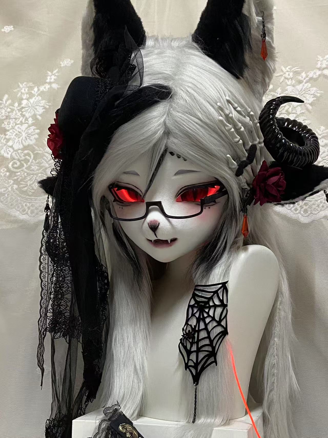 Gothic Goat Kig Head Fursuit