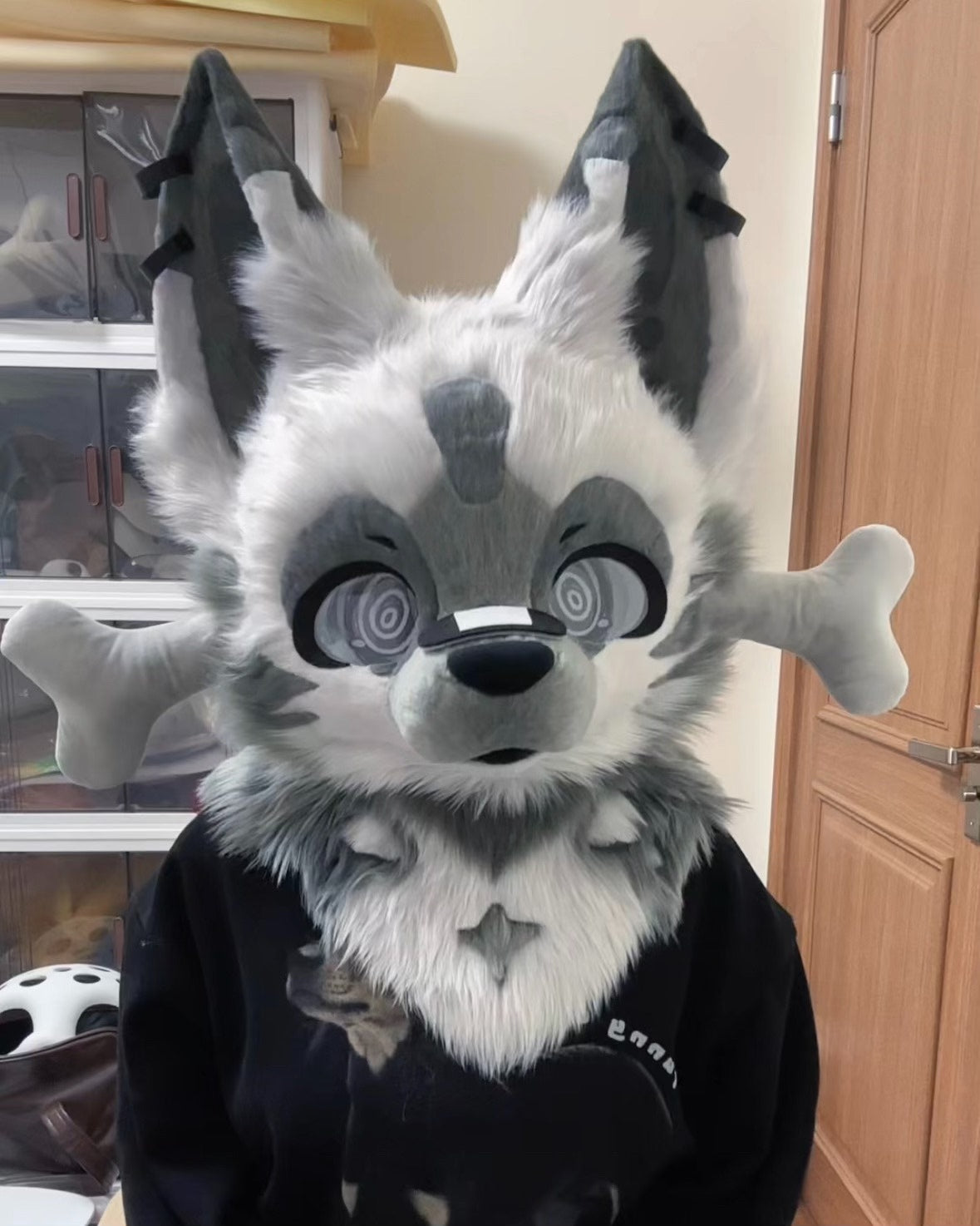 [Puppy] Black Bone Puppy Kemono Fursuits Stock