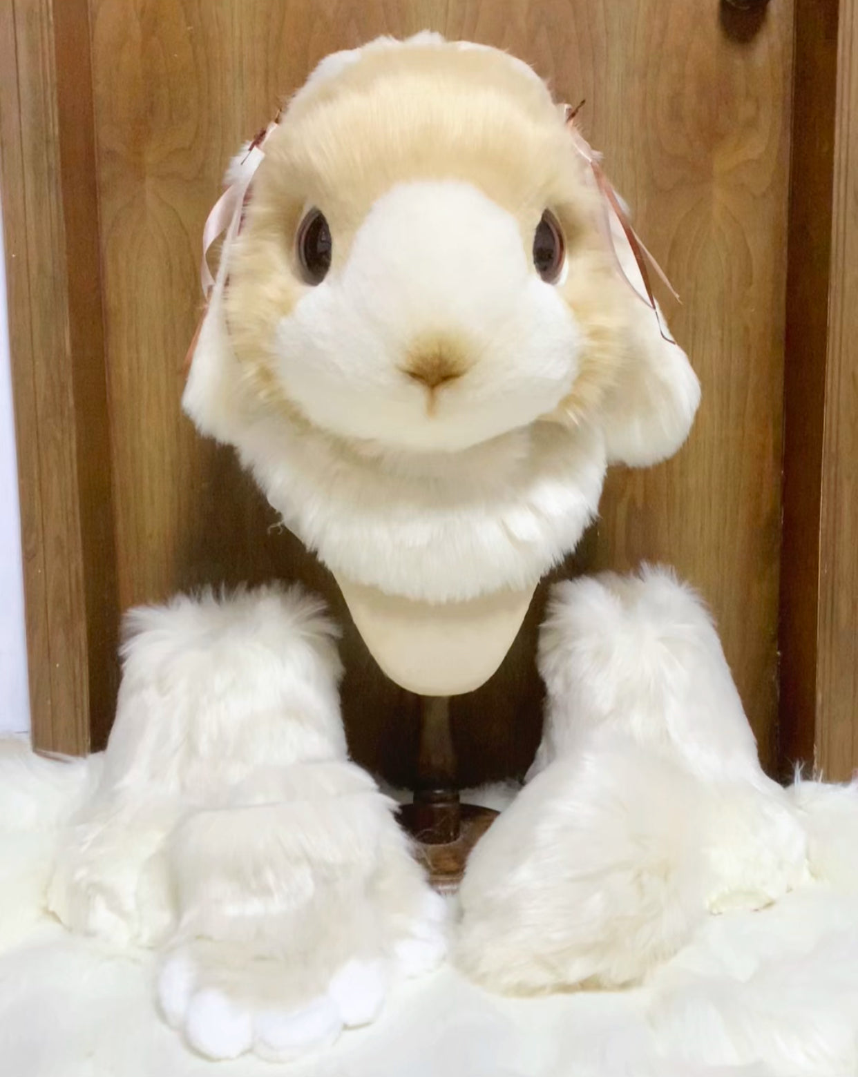 Garden Bunny Kemono Head Fursuit (Gift Feetpaws+Tail)