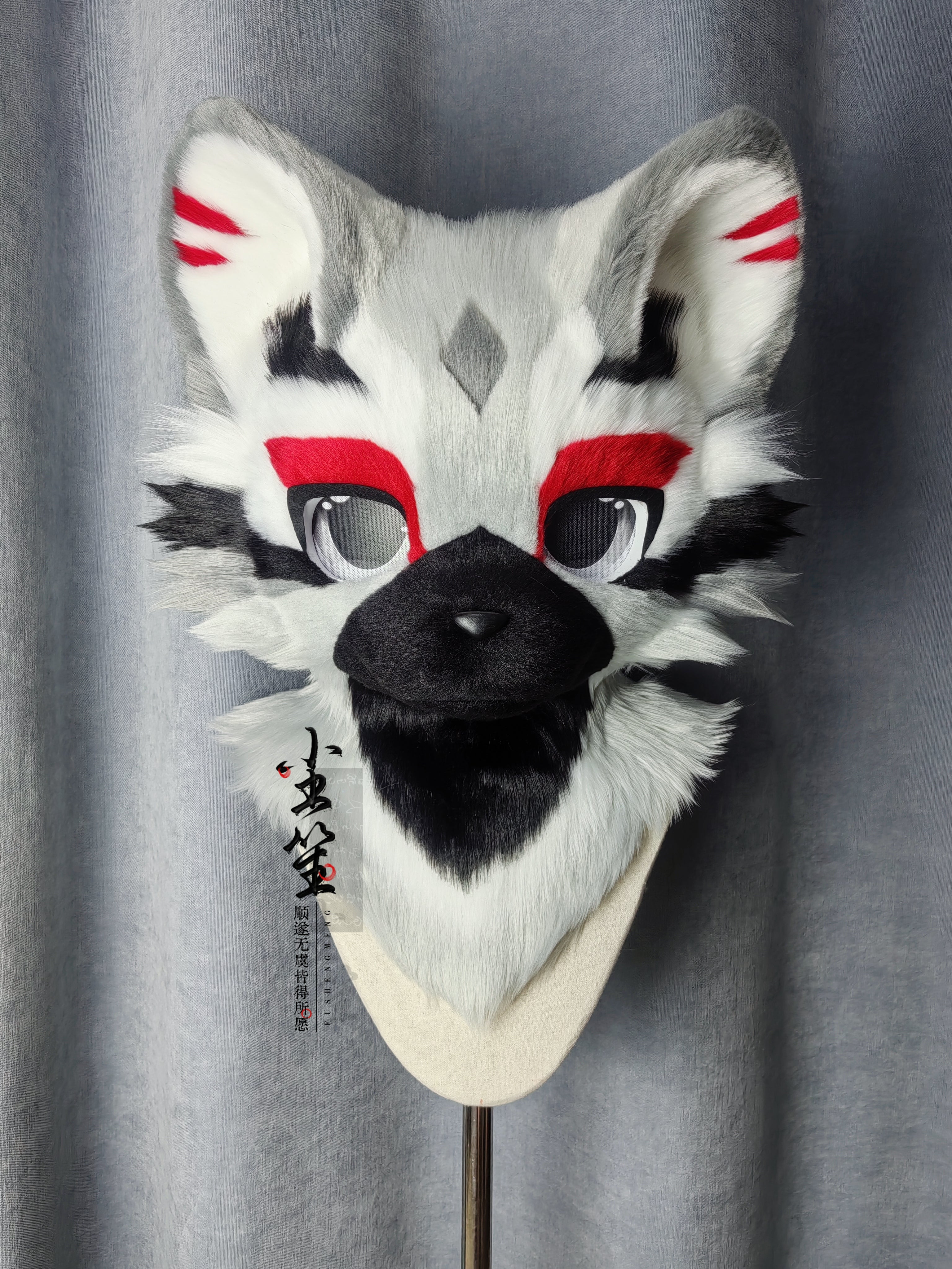 Gray Tiger Kemono Head Fursuit (Gift Handpaws+Tail)