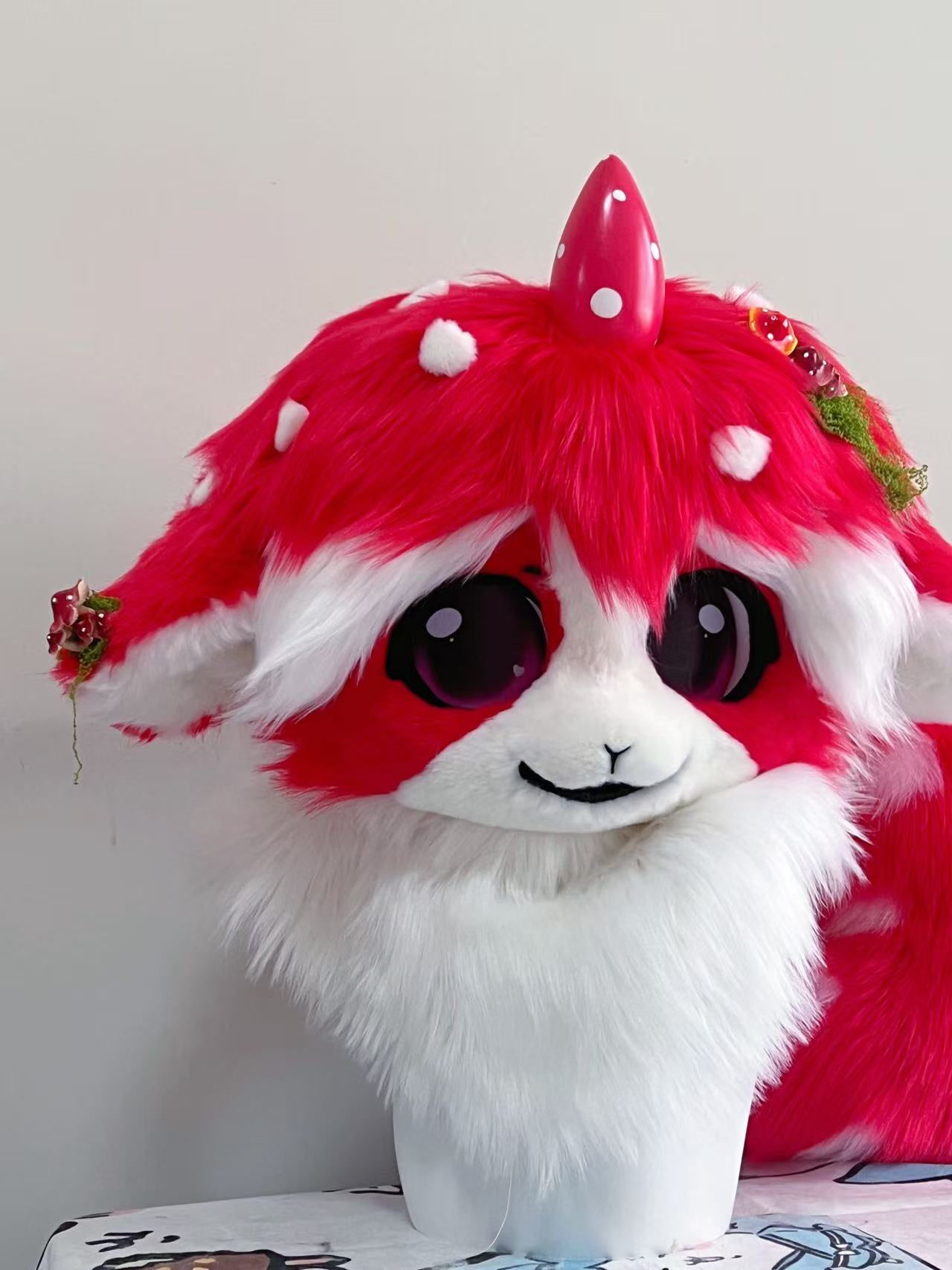 Mushroom Dragon Kemono Head Fursuit (Gift Tail)
