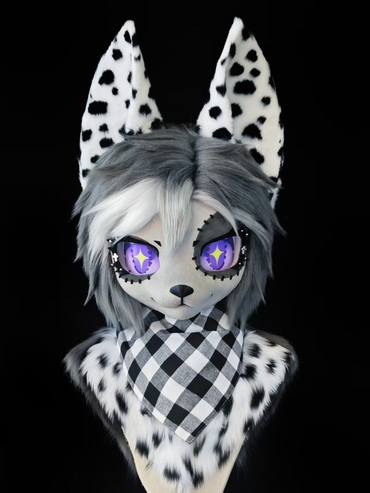 Zombie Doll Fox Kemono Head Fursuit (Gift Handpaws+Tail)