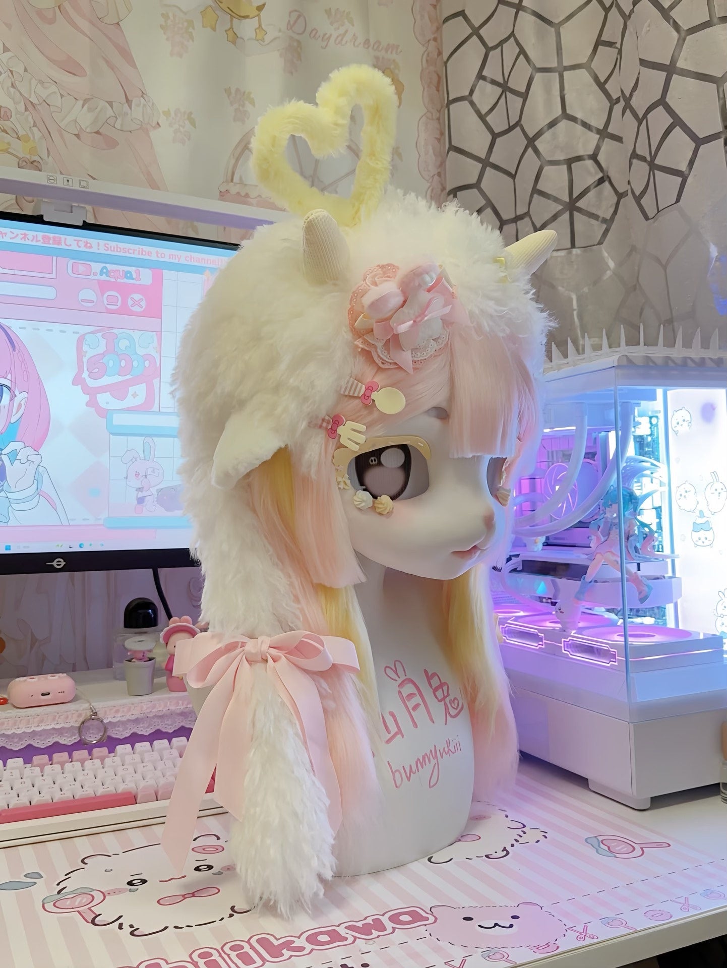 [Lamb] Cream Dessert Lamb Kig Fursuits Stock