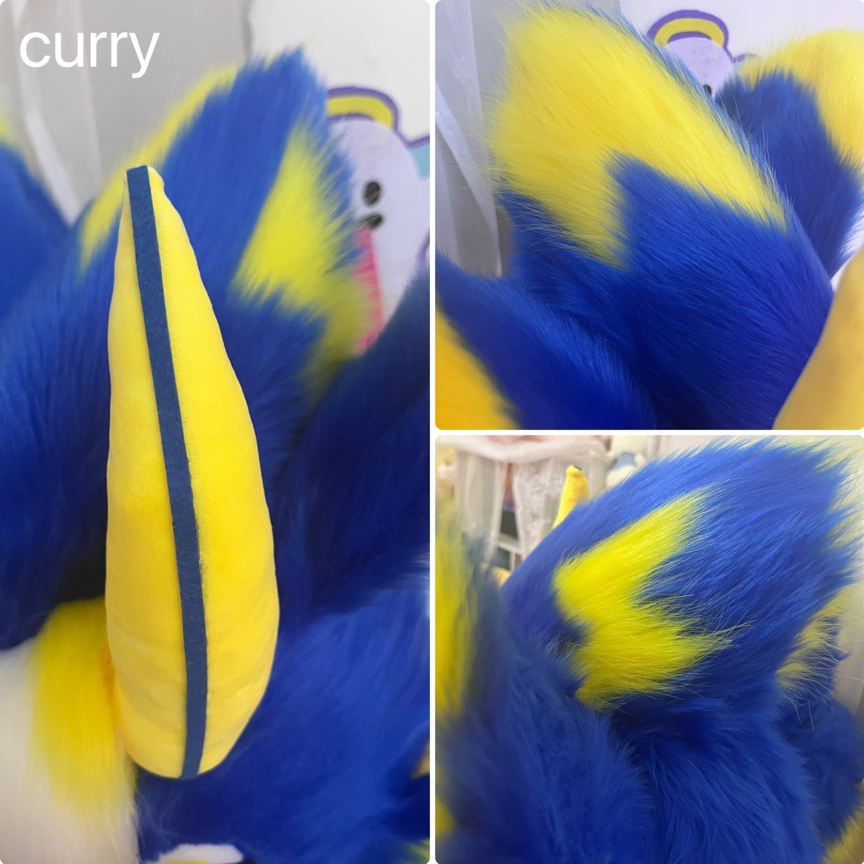 Lightning Wing Dragon Kemono Head Fursuit (Gift Handpaws+Tail)