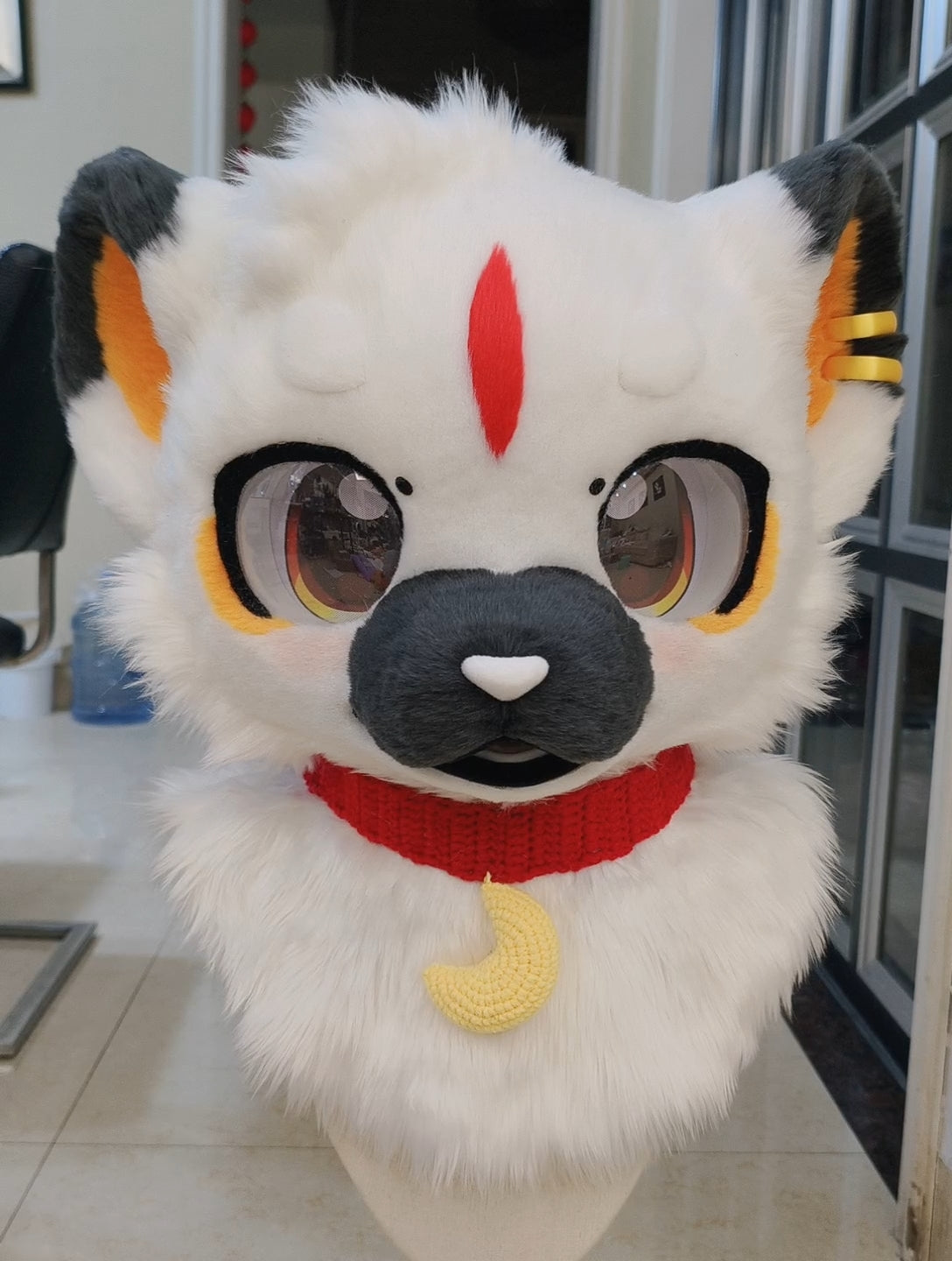 White Bear Kemono Head Fursuit