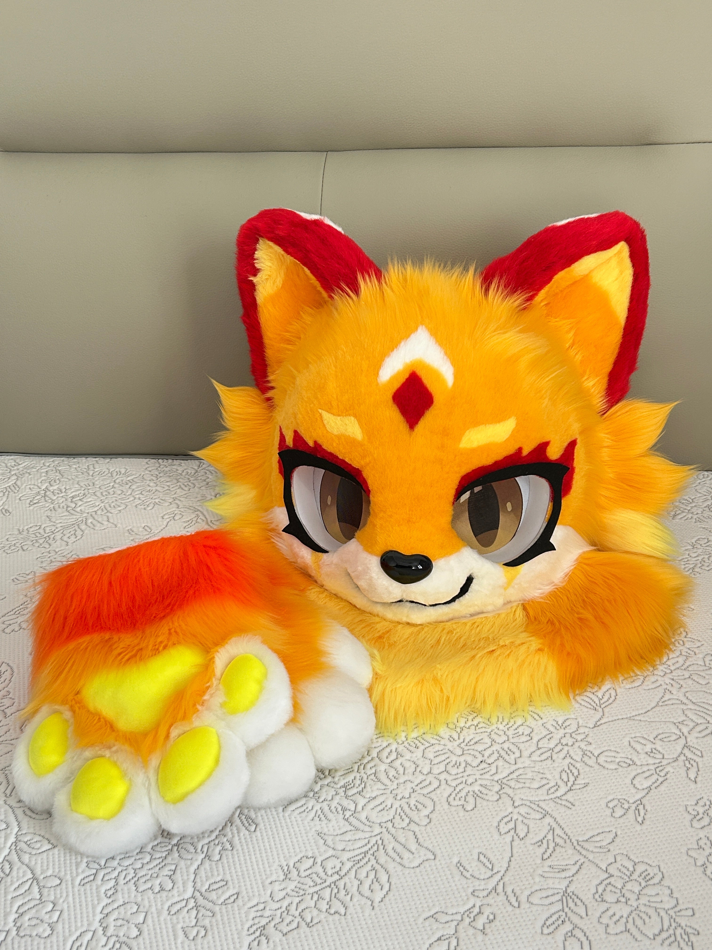 Cube Kitten Kemono Head Fursuit