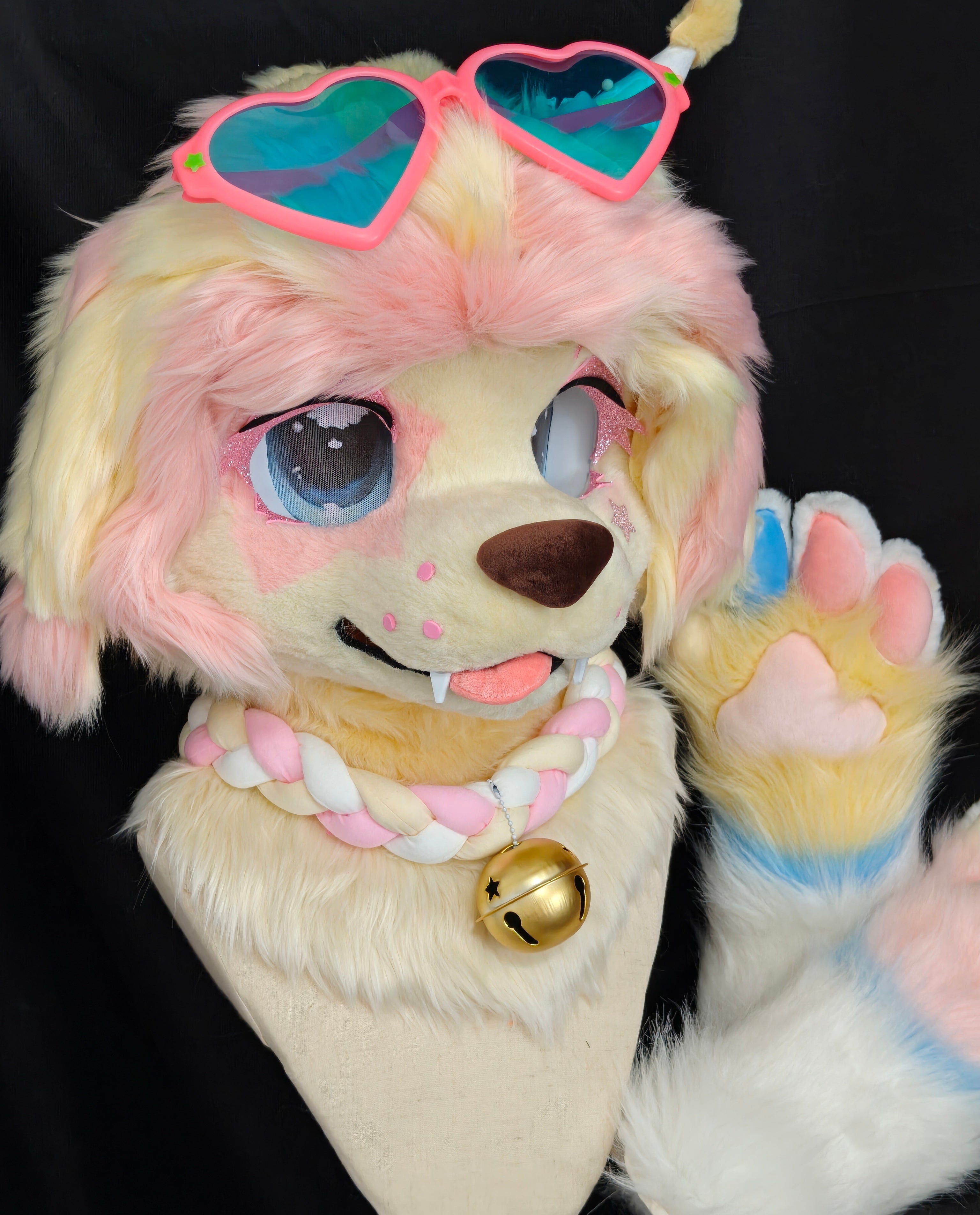 Naughty Puppy Kemono Head Fursuit (Gift Handpaws)