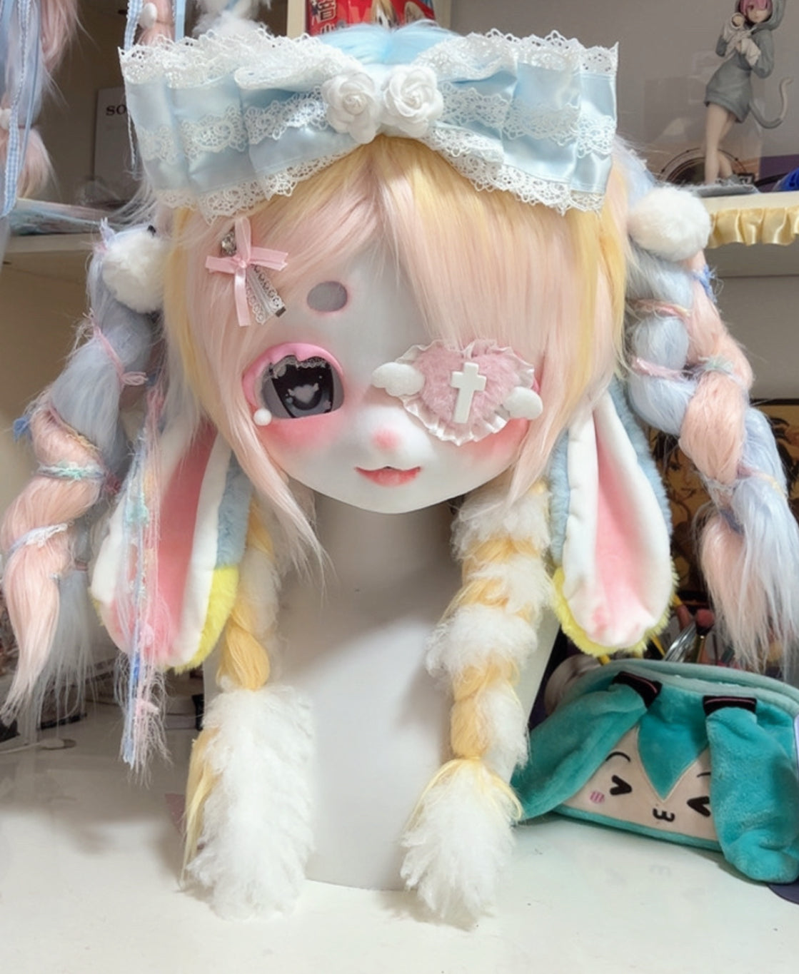 Eye Mask Bunny Kig Head Fursuit