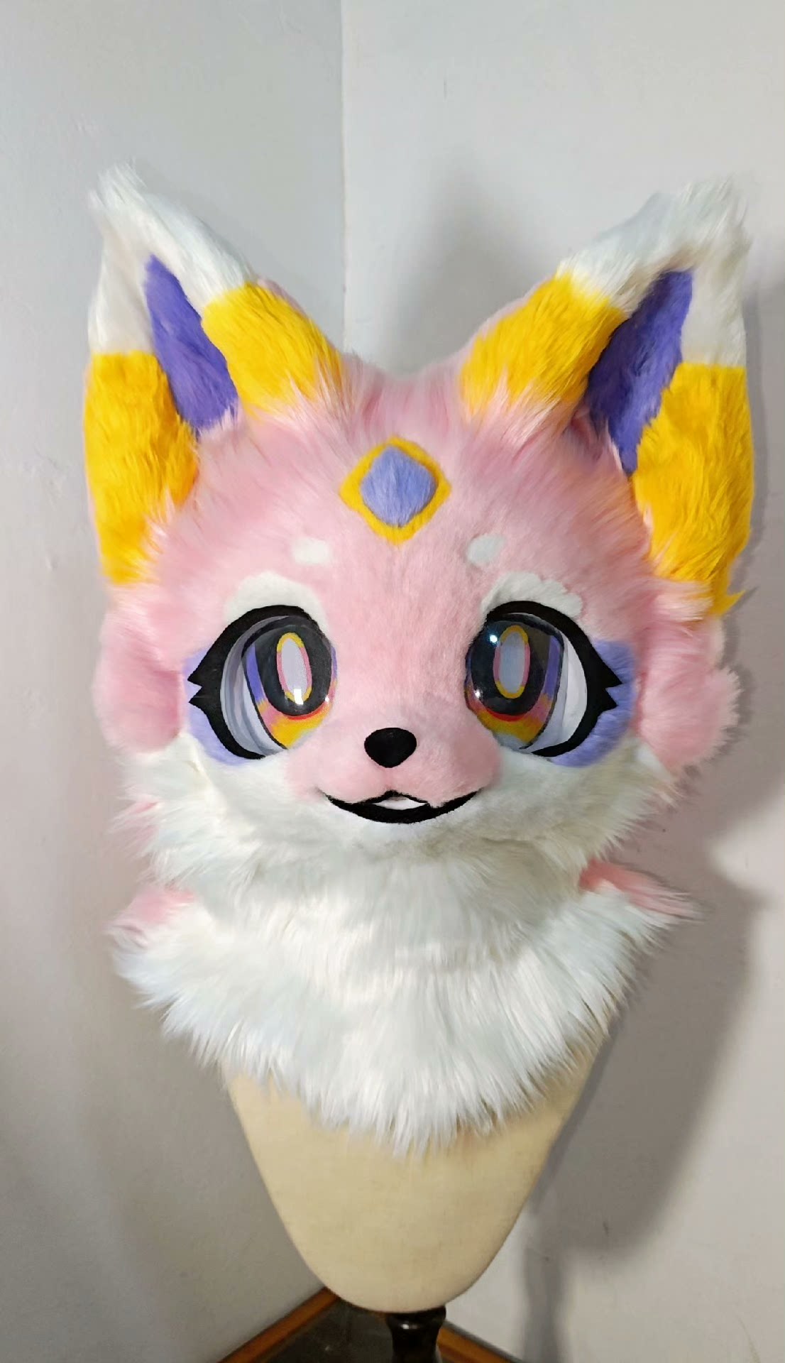Pink Puppy Kemono Head Fursuit