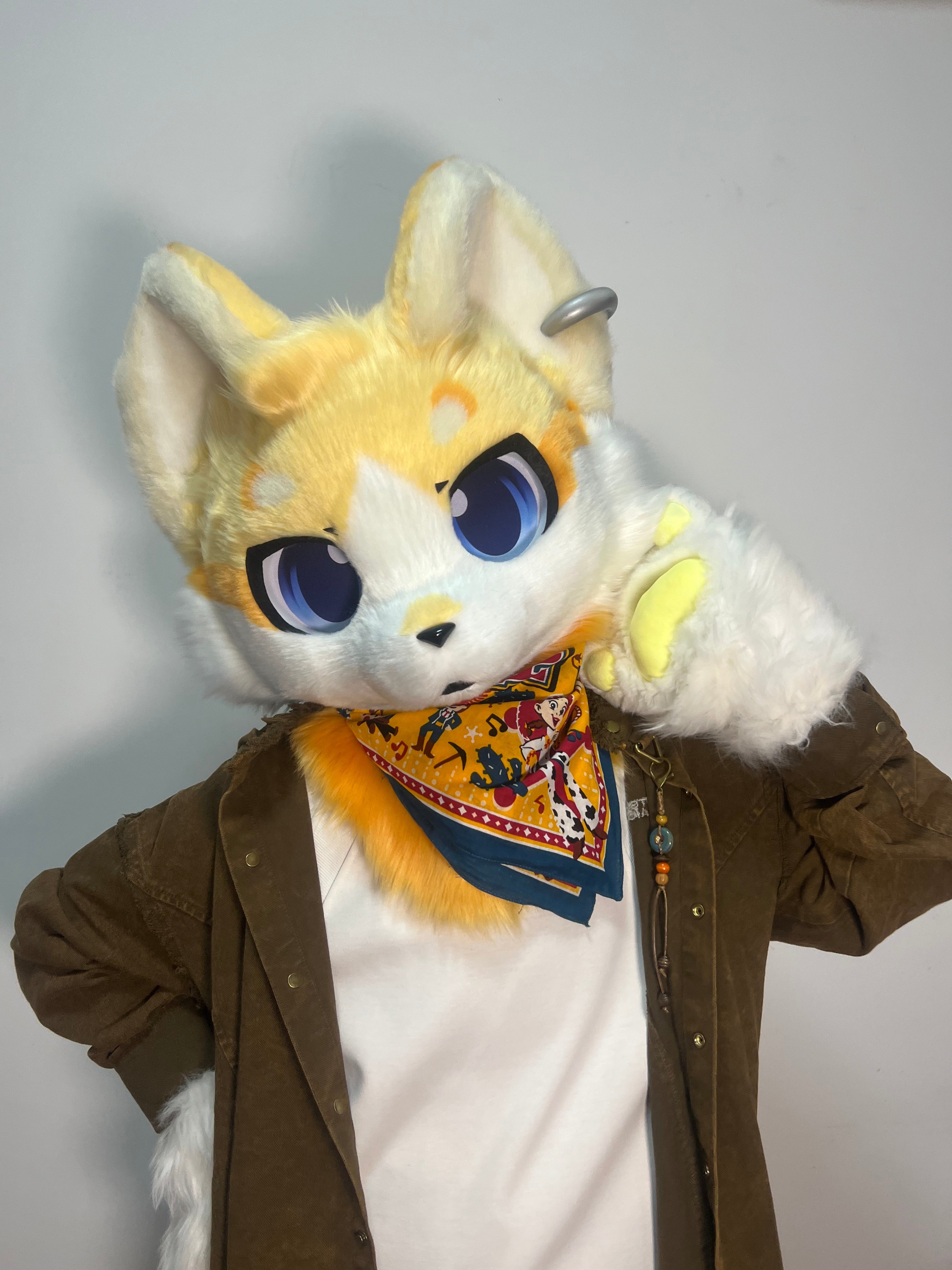 Bread Puppy Kemono Head Fursuit