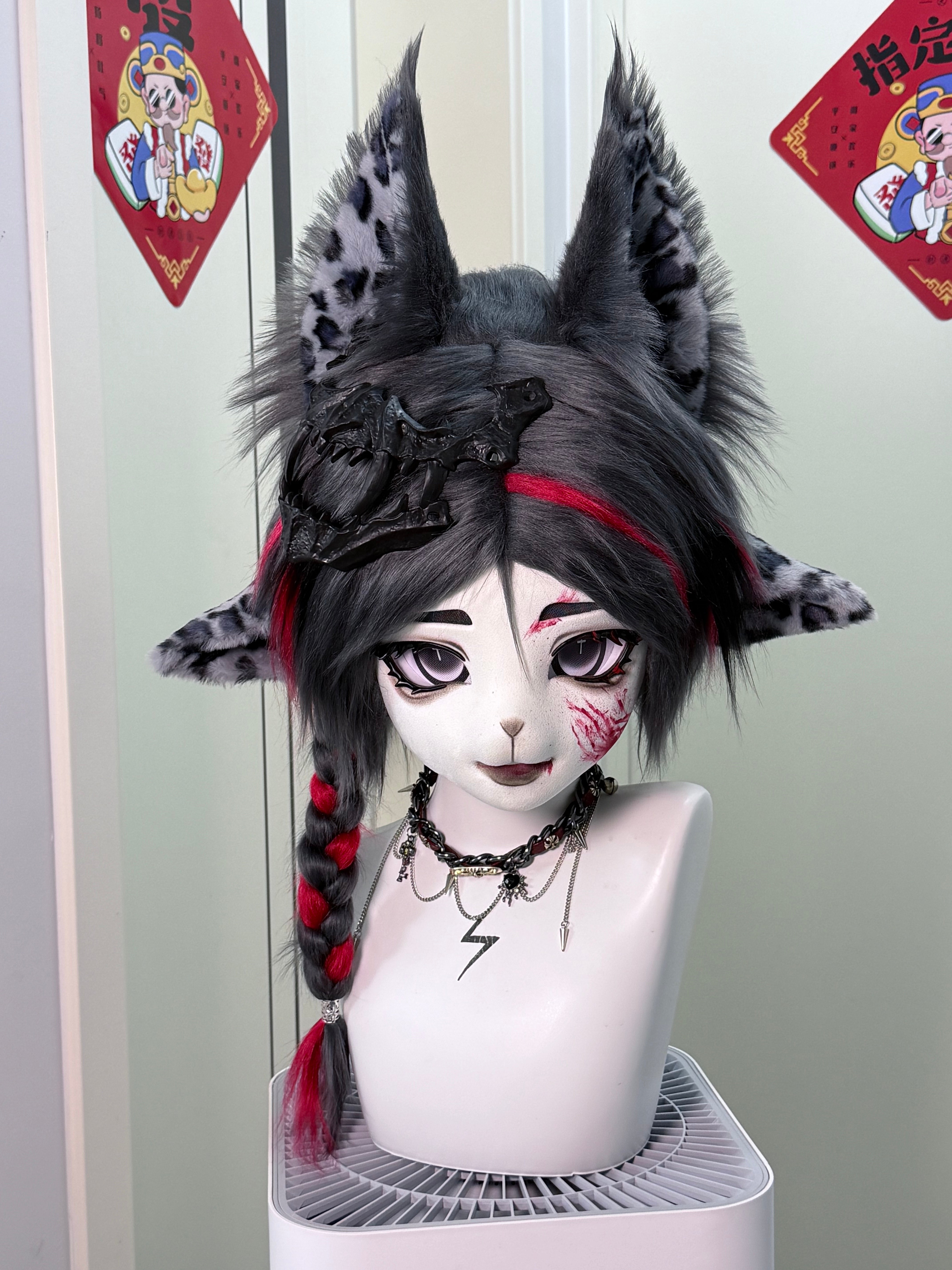 [Kitten] Black Leopard Kitten Kig Fursuits Stock