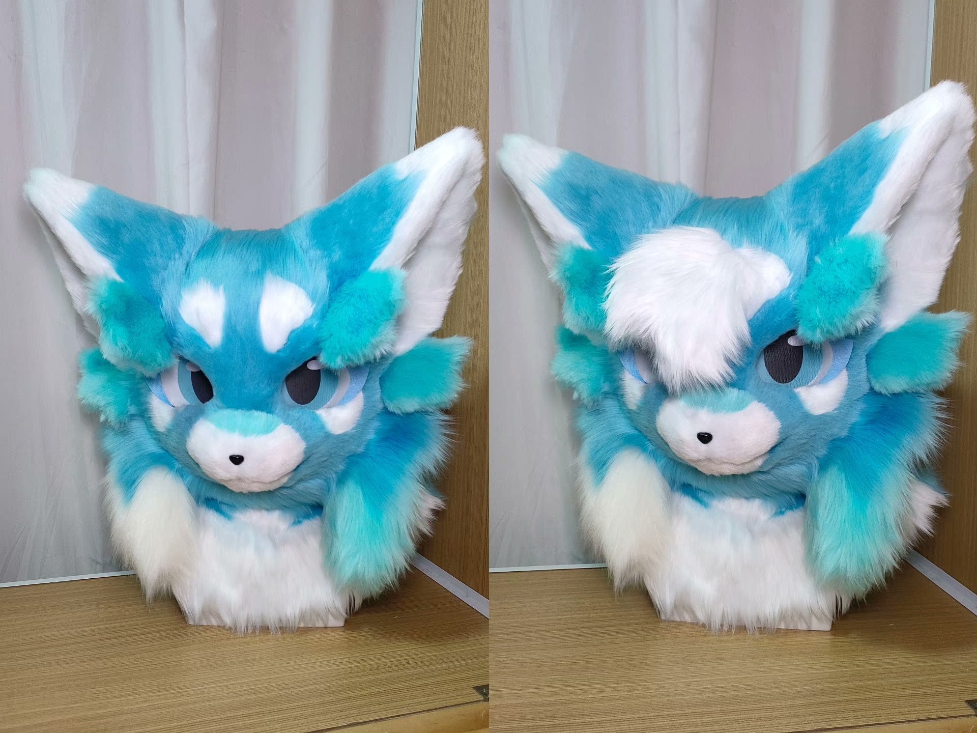 Blue Kitten Kemono Head Fursuits
