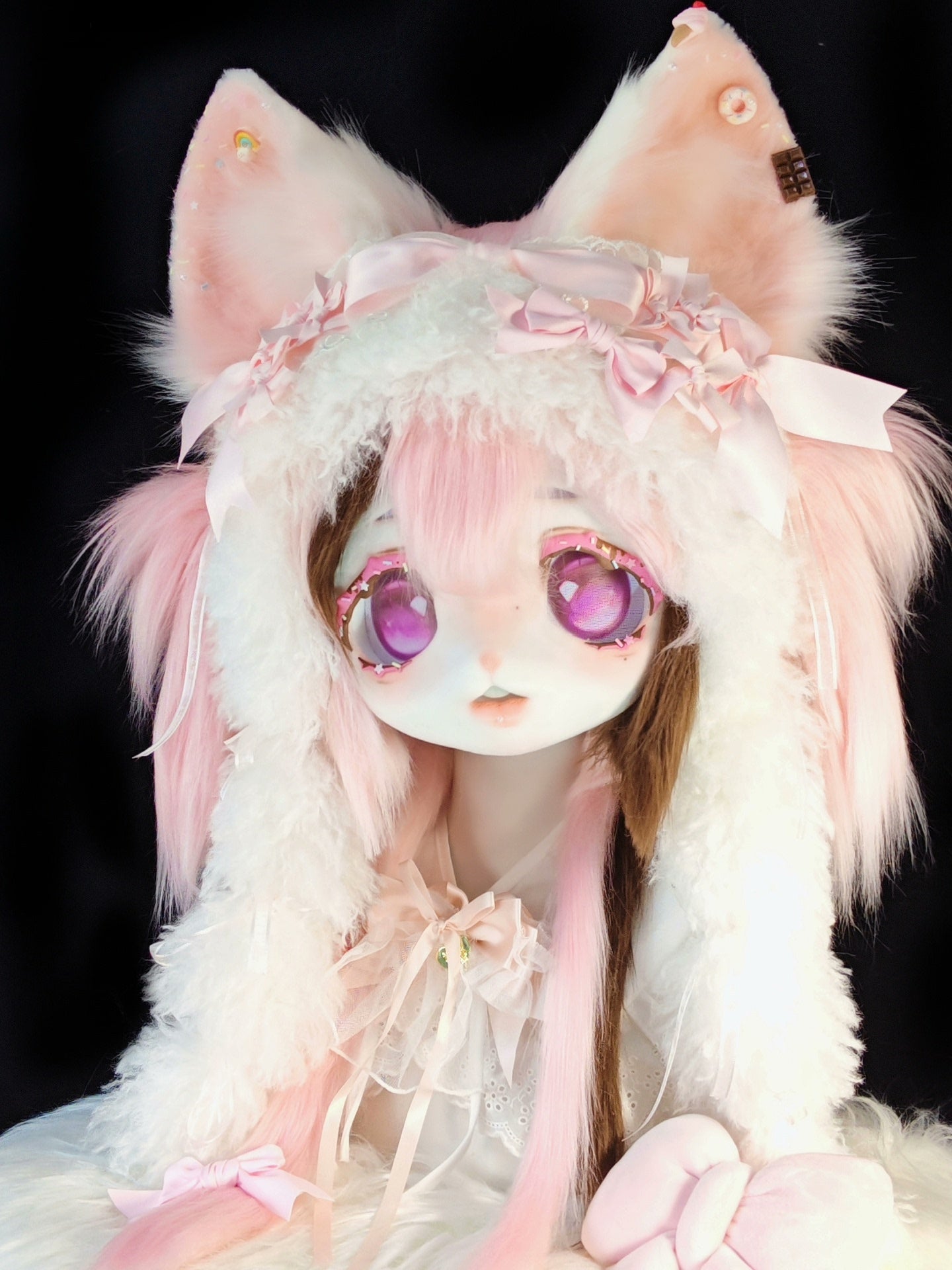 [Kitten] Pink Chocolate Kitten Kig Fursuits Stock
