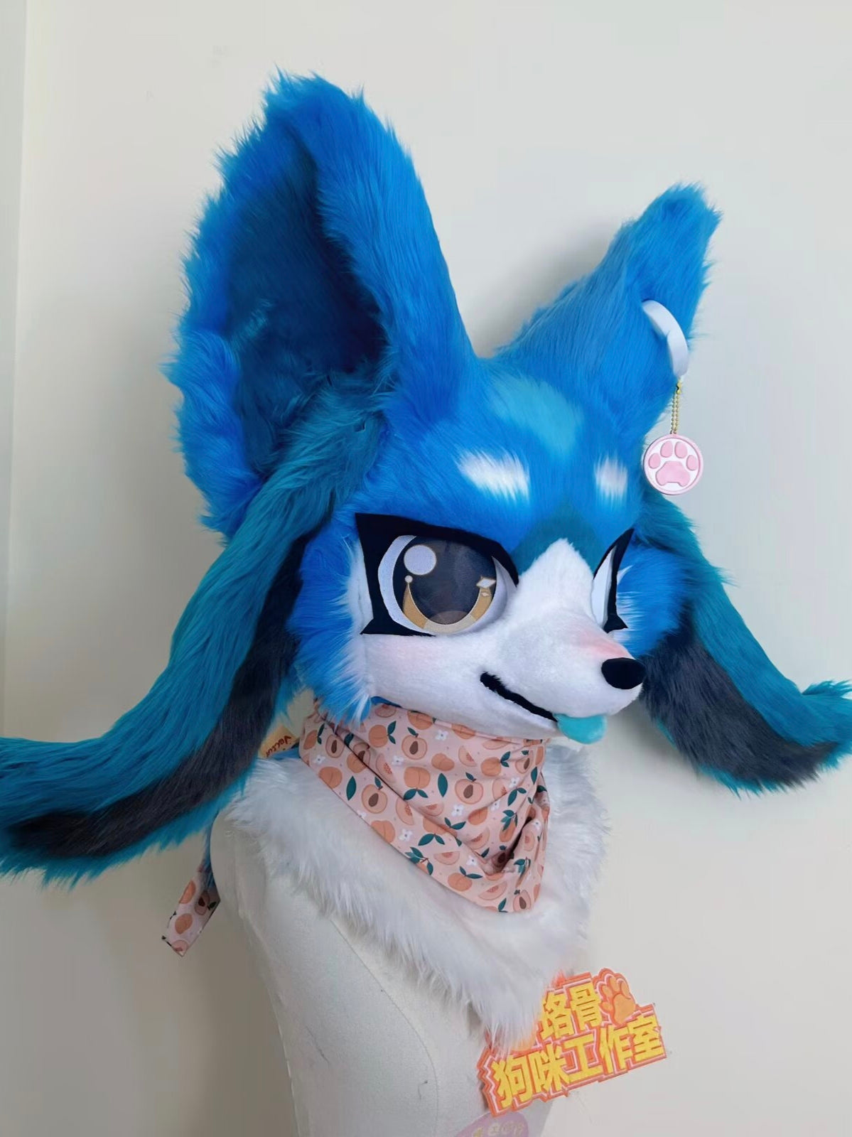Blue Bunny Puppy Kemono Head Fursuit (Gift Handpaws)