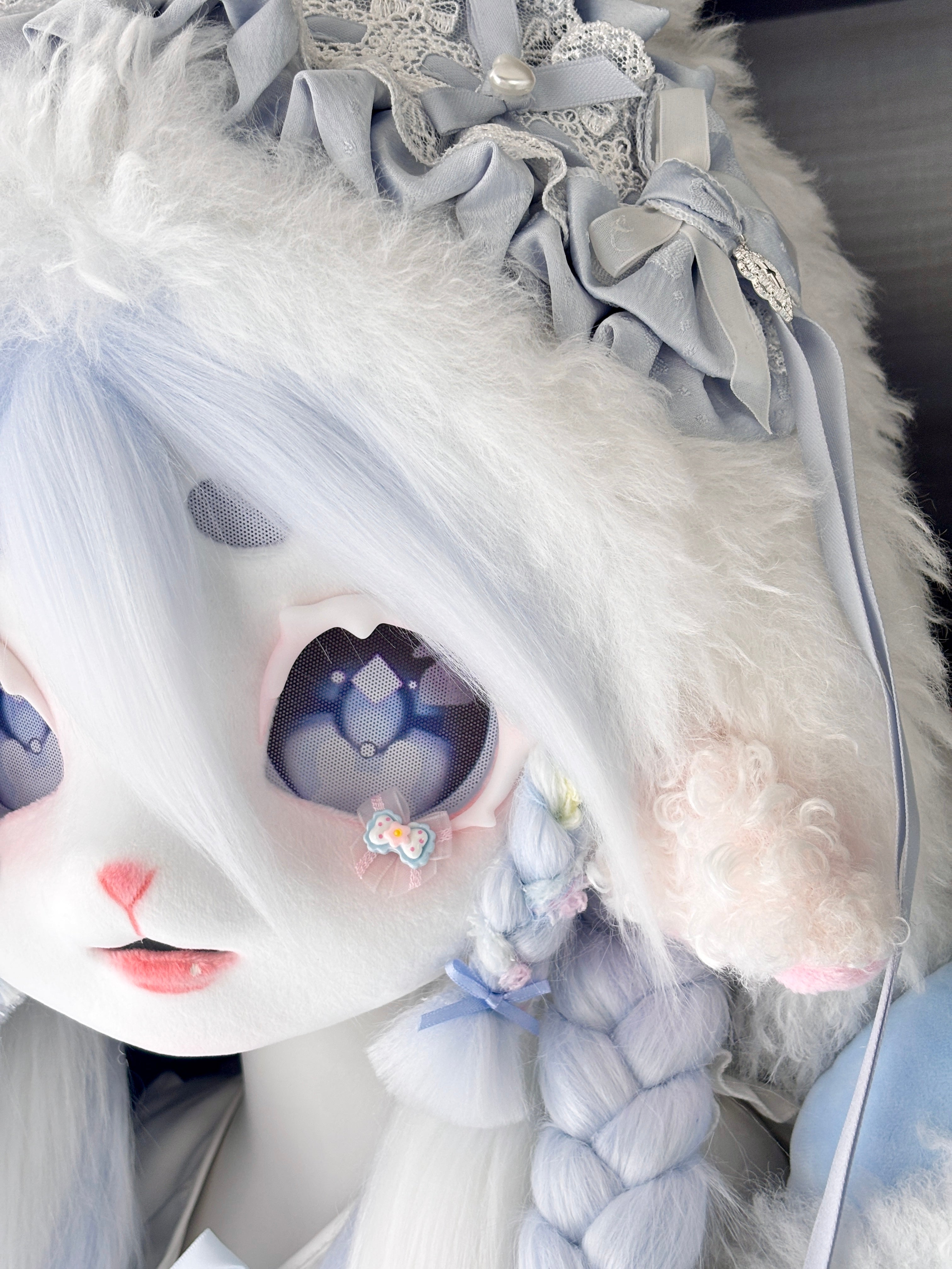 Blue Lamb Kig Full-Set Fursuit (Gift Handpaws+Feetpaws+Tail)