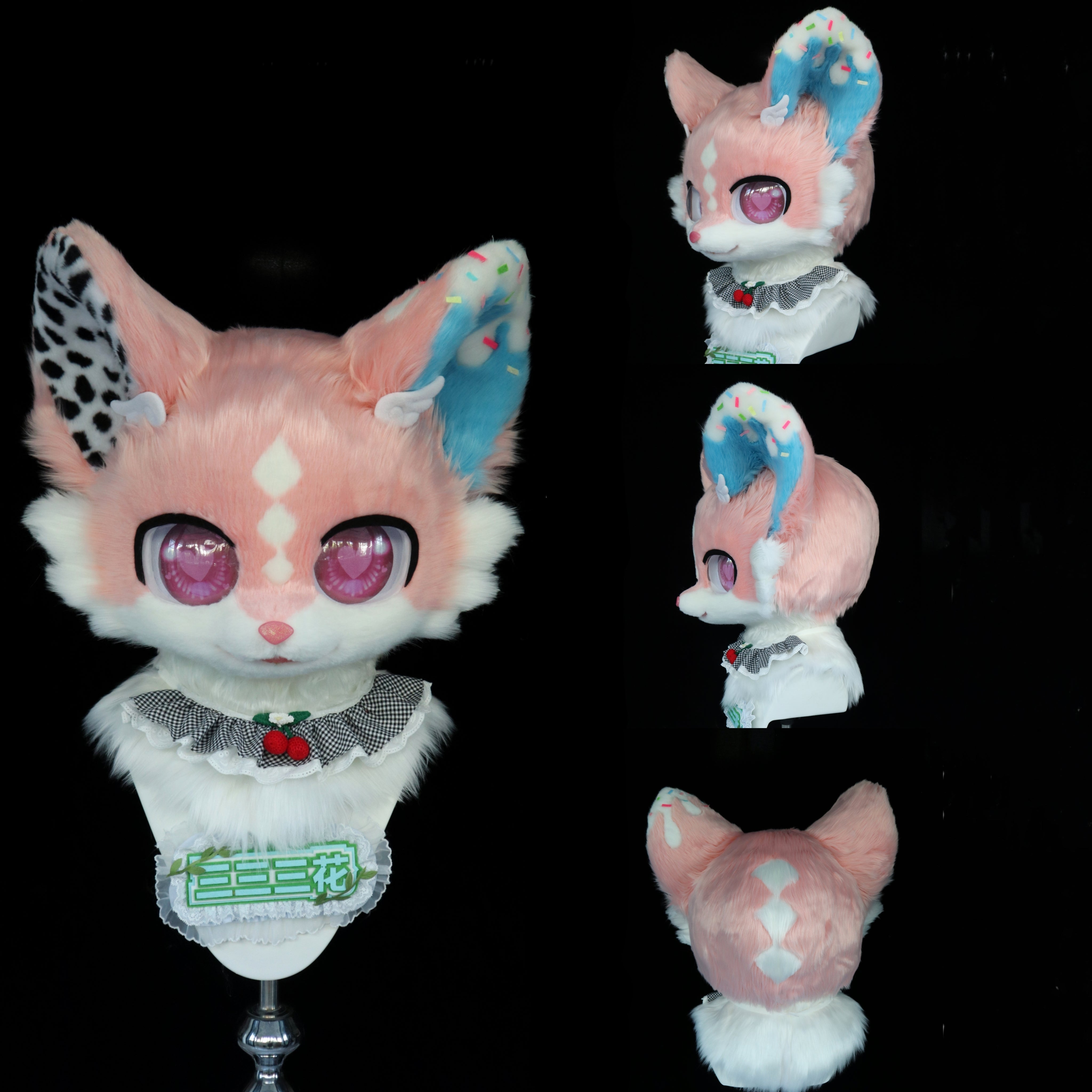 Nail Angel Kitten Kemono Head Fursuit (Gift Handpaws)