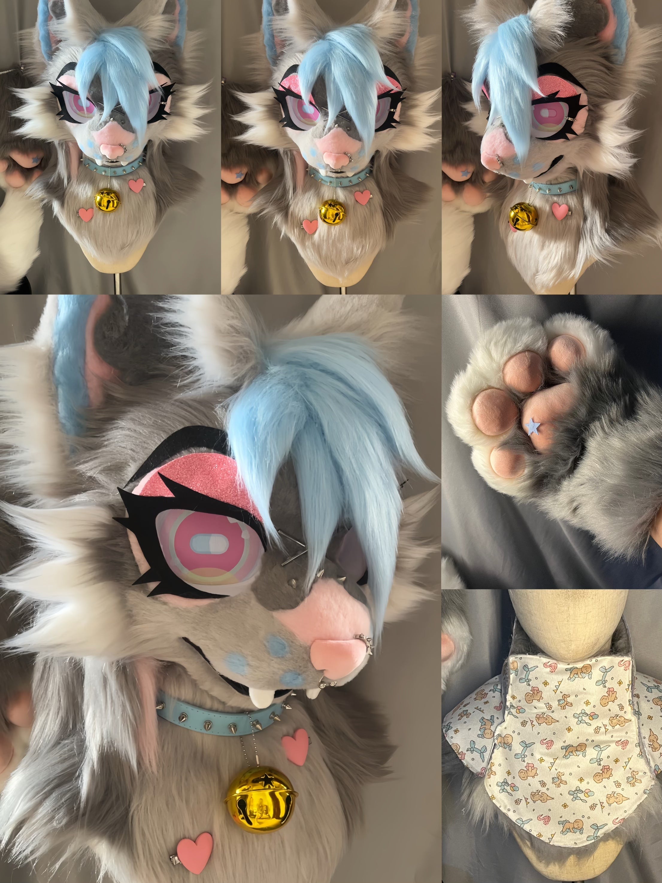 Fox Toony Head Fursuit (Gift Handpaws+Tail)