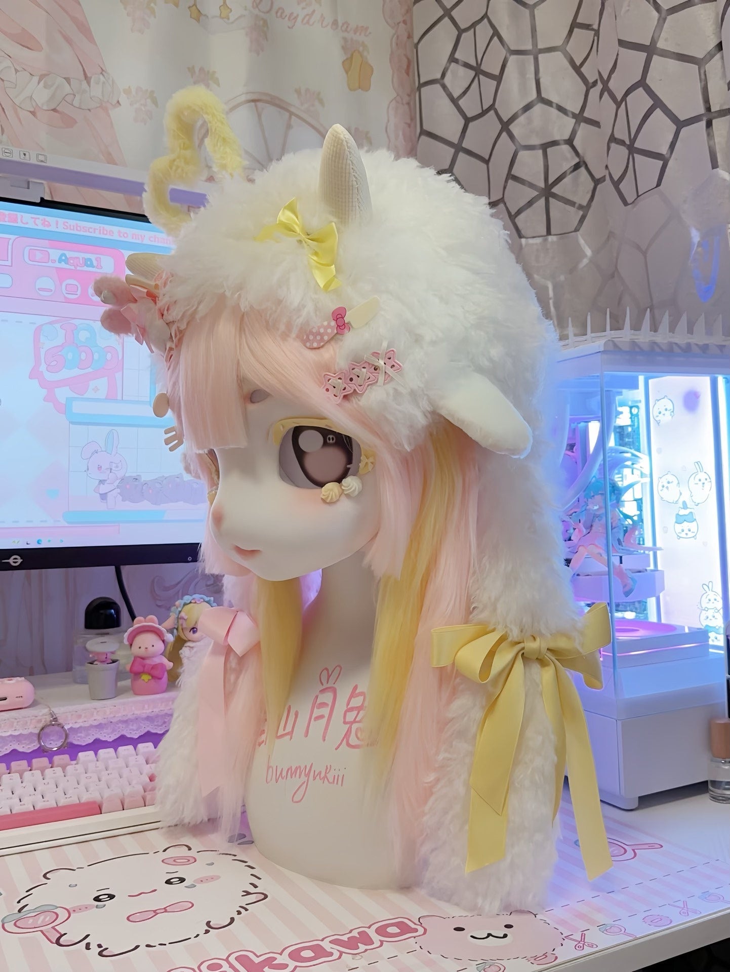 [Lamb] Cream Dessert Lamb Kig Fursuits Stock