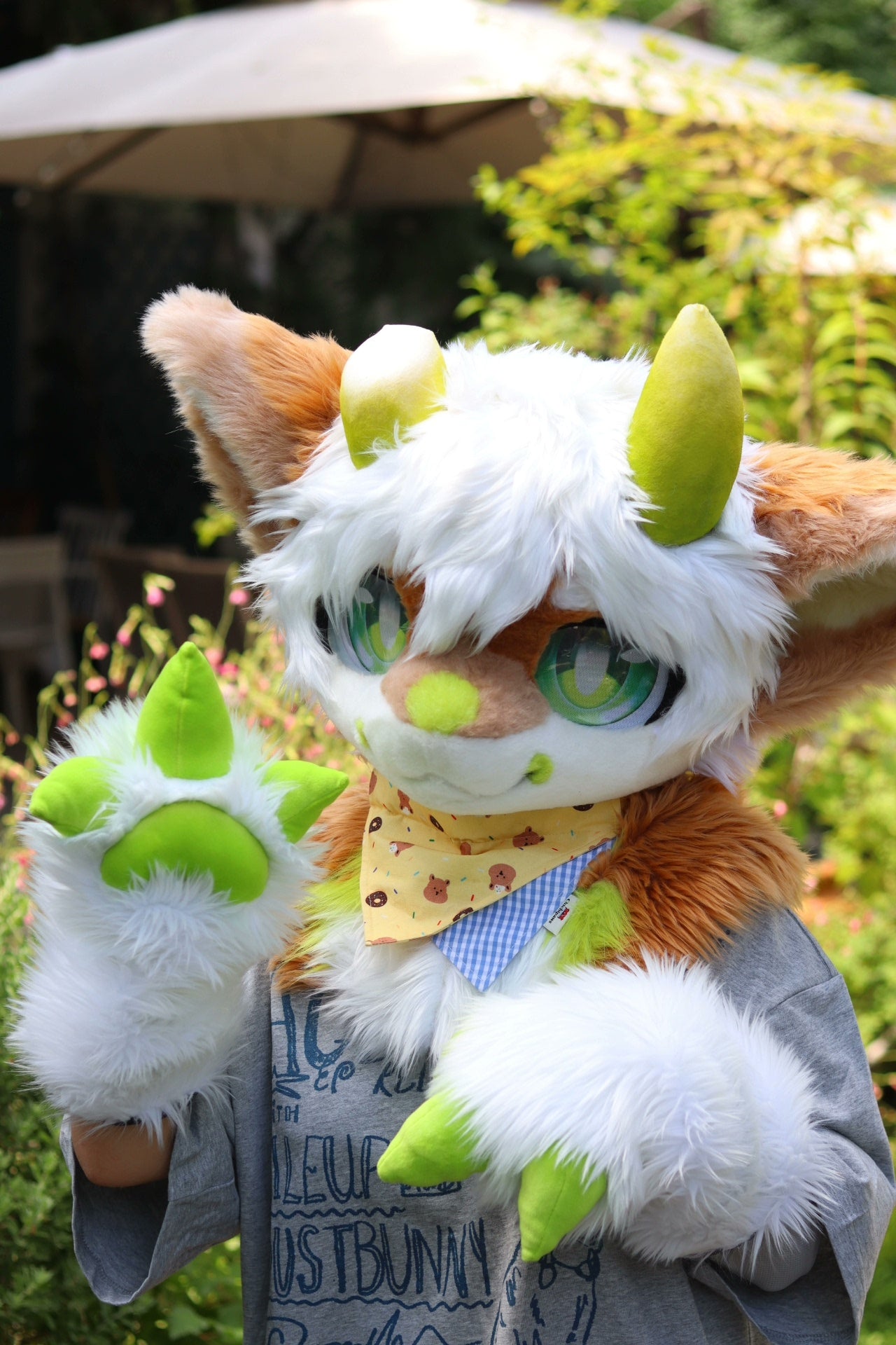 Broken Angle Dragon Kemono Head Fursuit (Gift Handpaws)